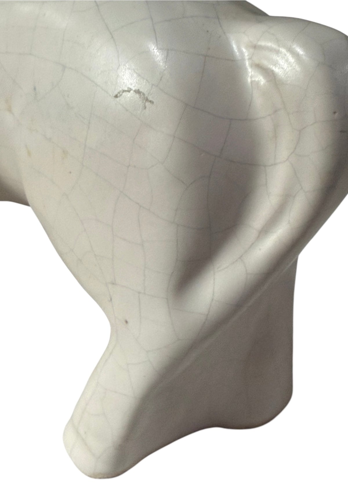 1930s Art Deco Crackle Glaze Horse Figurines – Pair
