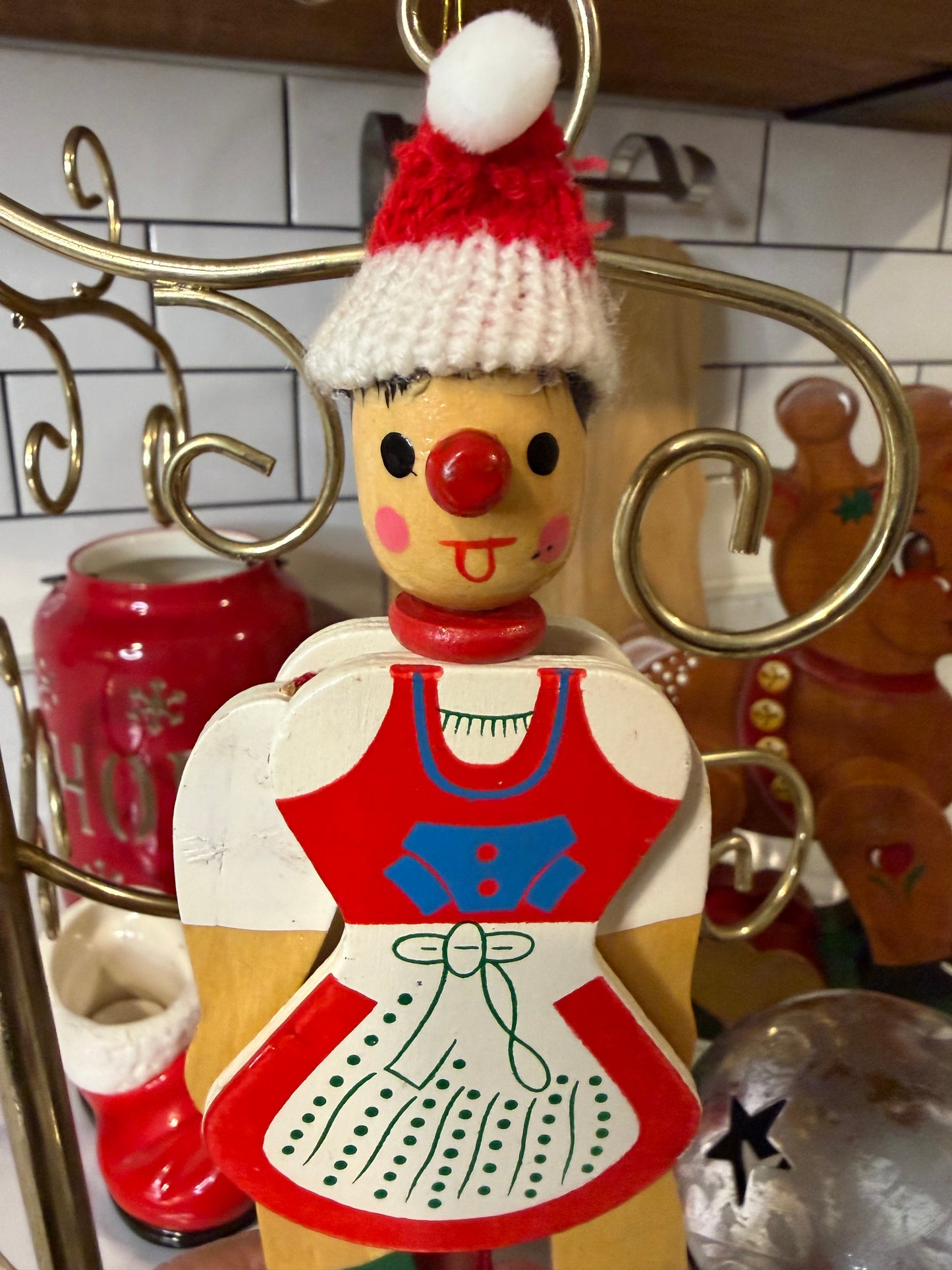 German Wooden Jumping Jack Toy – Hampelmann, 7½”