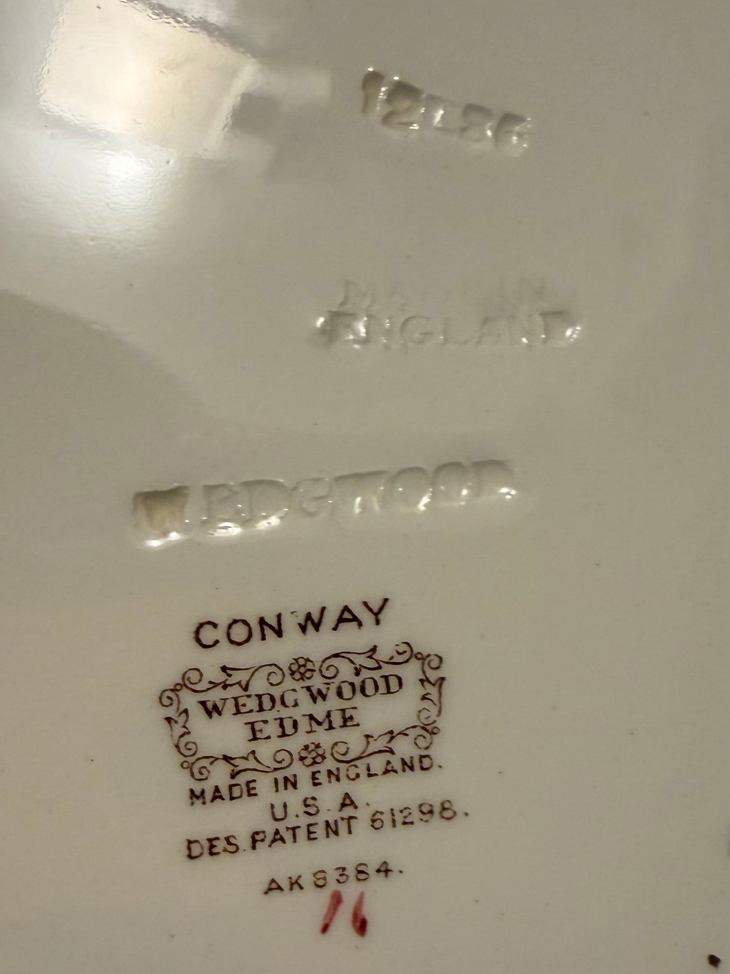 Wedgwood Conway Plate – Floral Bouquet on Edme Shape