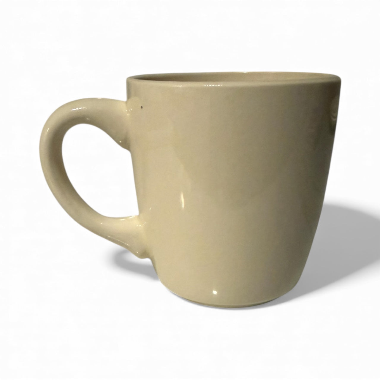 Vintage Homer Laughlin “Poinsettia & Lantern” Holiday Mug – Rare Seasonal Collectible, USA Made