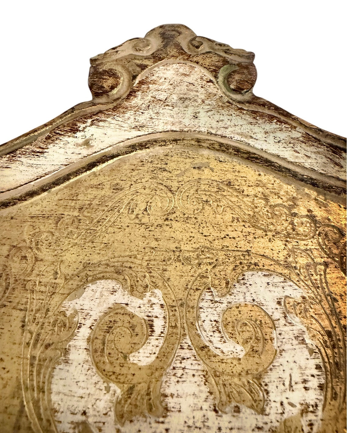 Florentine Gilded Vintage Wood Serving Tray – Hollywood Regency Style