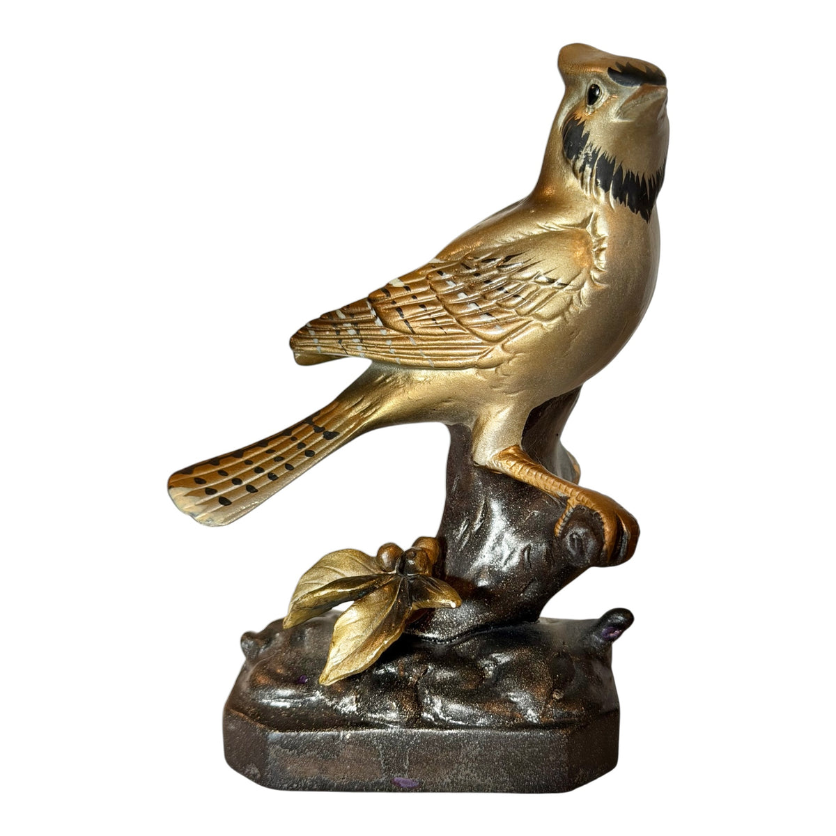 NARCO Argent’Oro Vintage Blue Jay & Ovenbird Mid-Century Bird Pair Figurines 5”