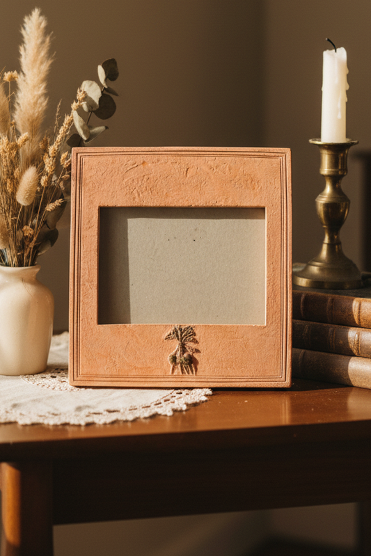Tuscan Terracotta Vintage Picture Frame | Root Vegetable Farmhouse Decor