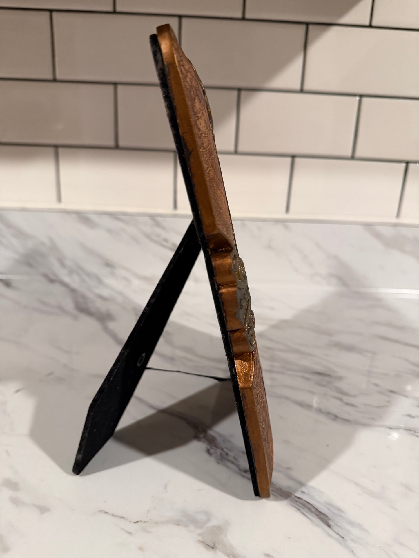 Vintage-Style Ornate Picture Frame | Bronze-Copper Finish | 4x6 Photo Holder