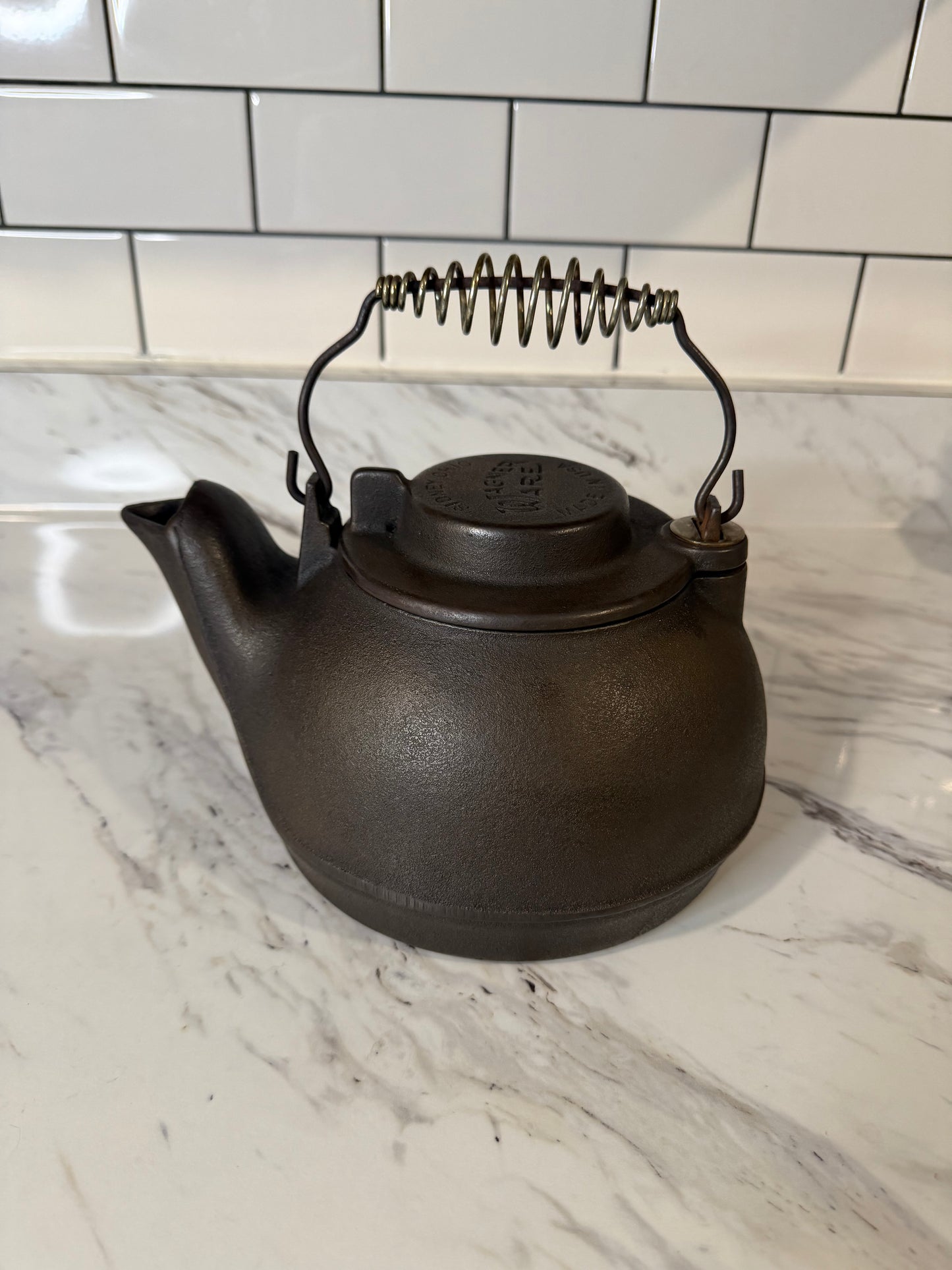 Vintage Wagner Ware Cast Iron Humidifier Tea Kettle – Restored
