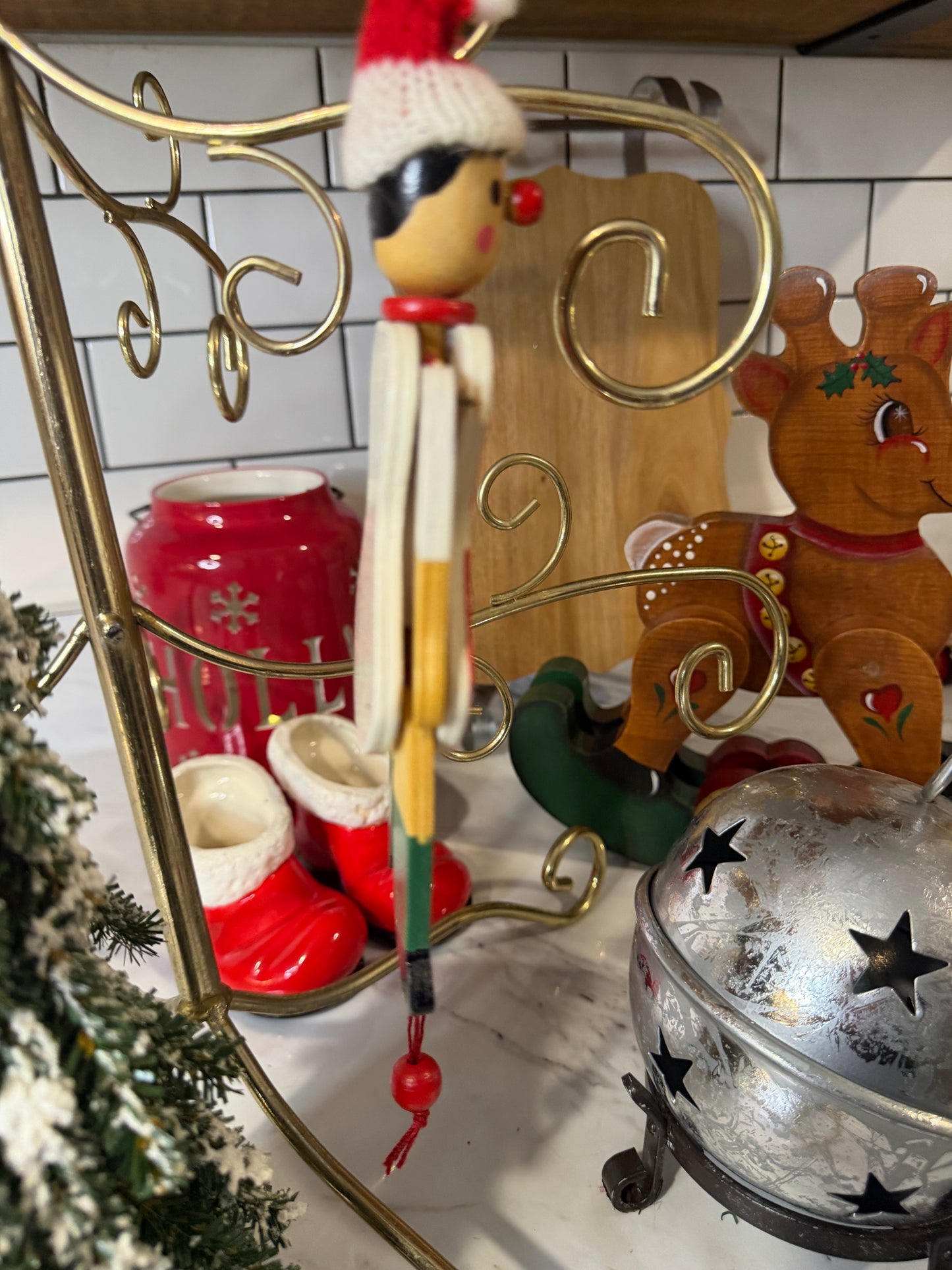 German Wooden Jumping Jack Toy – Hampelmann, 7½”