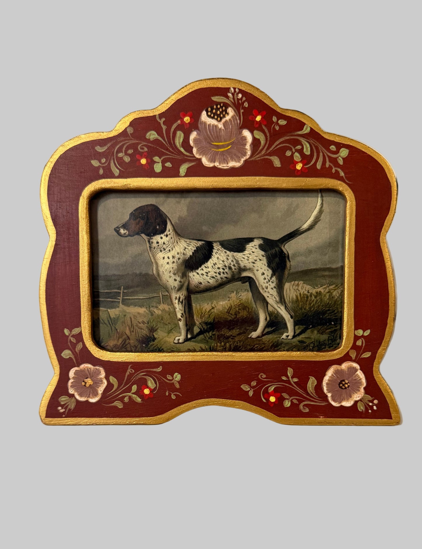 Hand-Painted Wooden Floral Frame – Made in Portugal