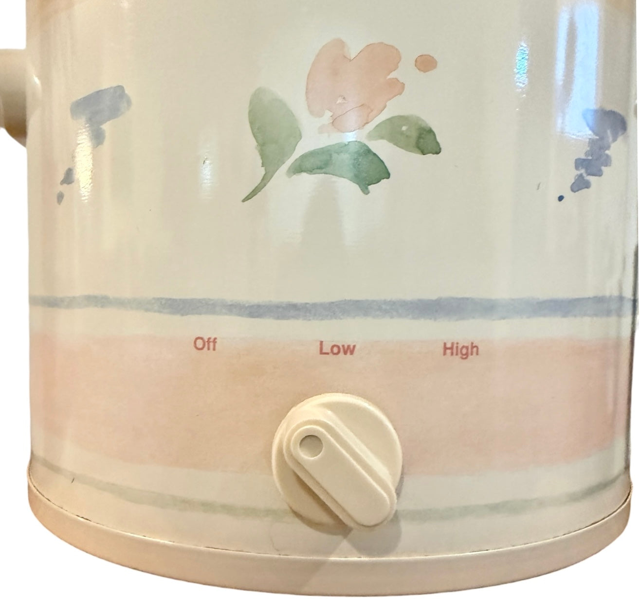 Rival Crock-Pot 3100-602 Stoneware Vintage Slow Cooker – 3.5 Qt Floral Tulip Design