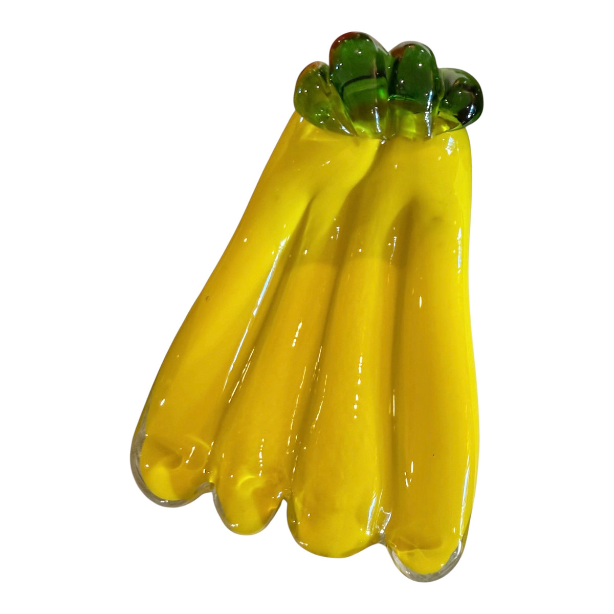 Murano-Style Hand-Blown Glass Fruit Set – Apple, Lemon, Bananas & Pear | Set of 4