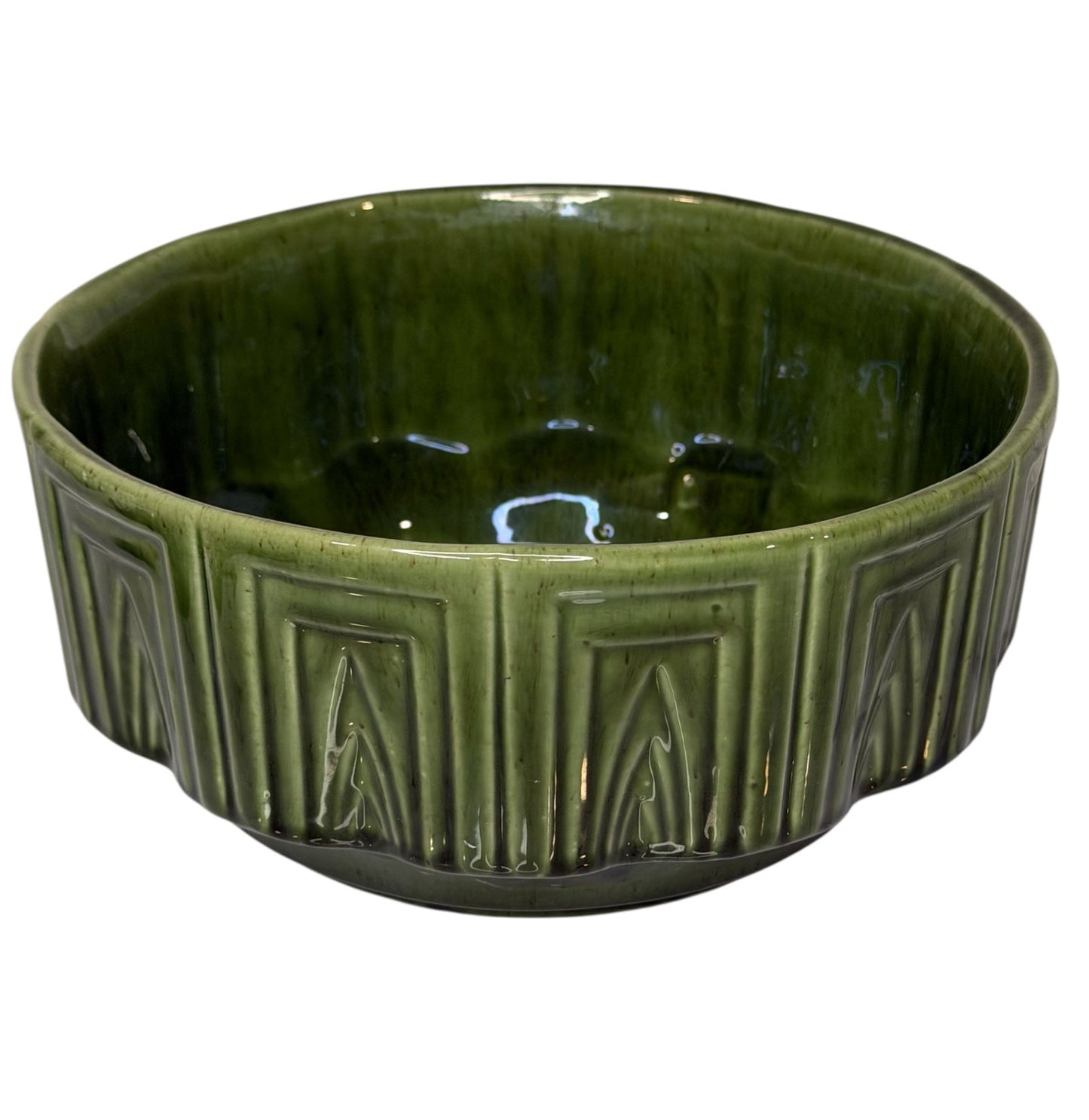 Haeger Vintage Pottery #157 Planter Bowl – Mid-Century Green Art Pottery