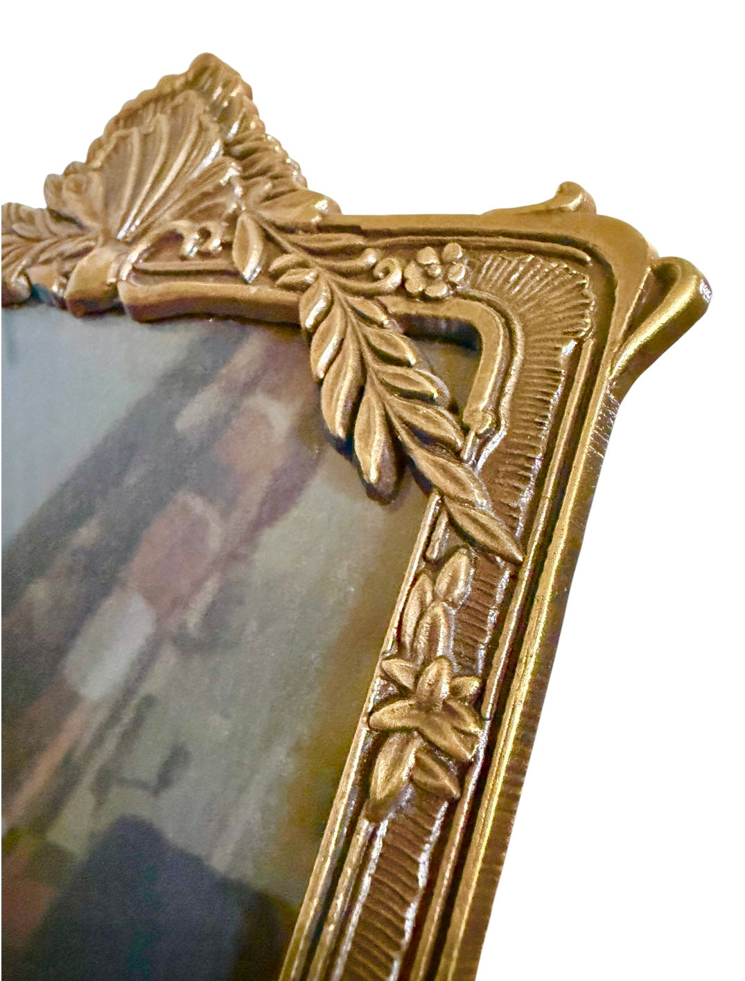 Vintage Ornate Gold Picture Frame – French Rococo Style Metal Frame, Holds 5x7 Photo