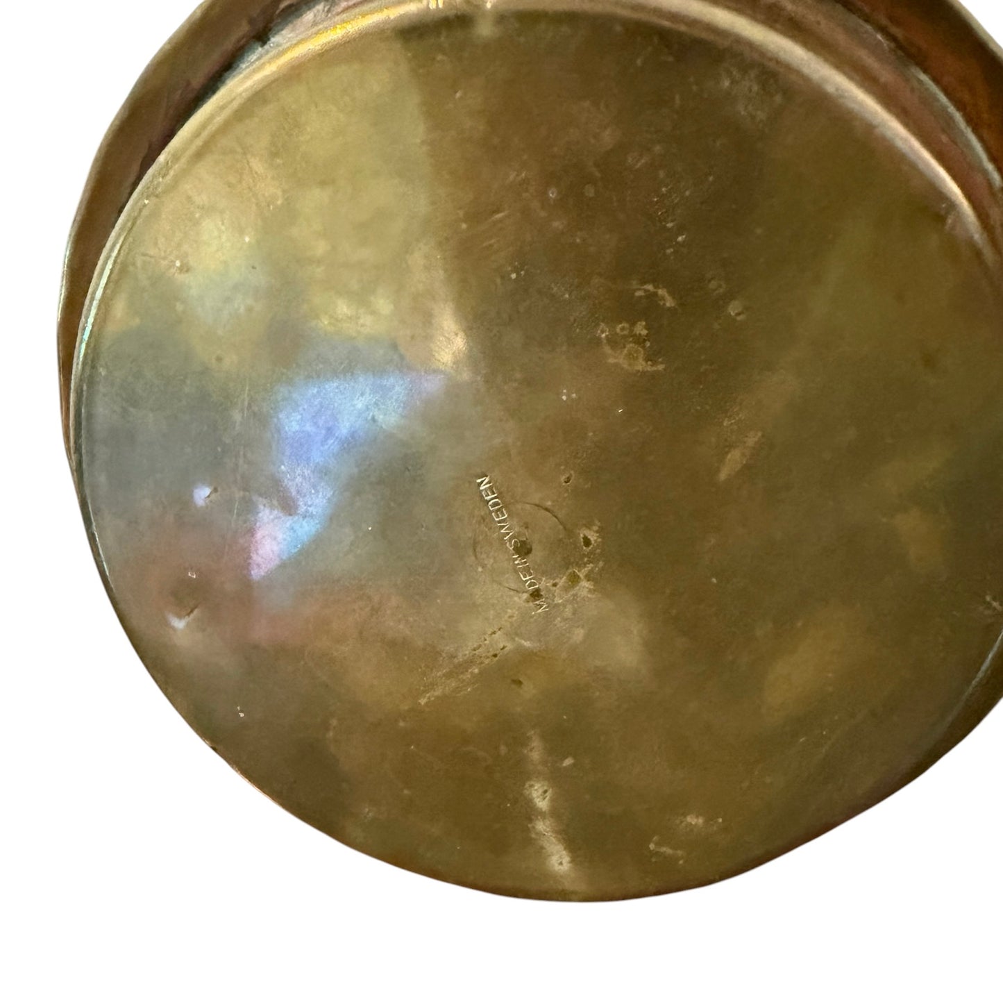 Antique Hammered Copper Kettle on Wrought Iron Stand | Turkish / Swedish Style Tea Warmer