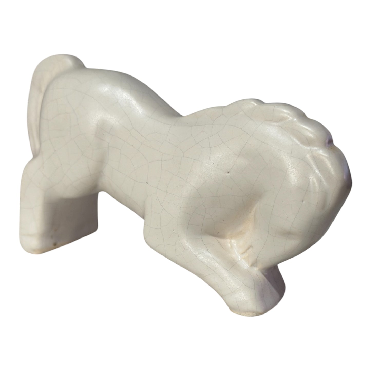 1930s Art Deco Crackle Glaze Horse Figurines – Pair