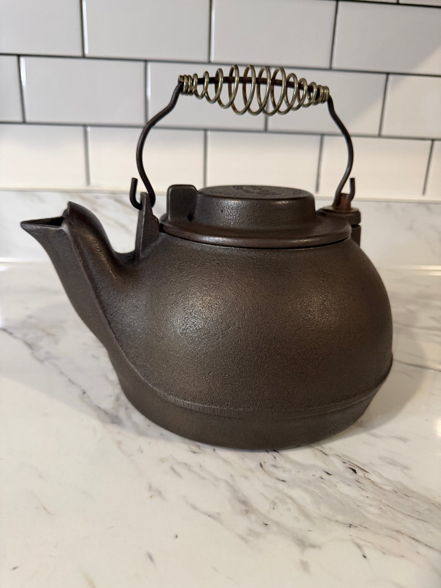 Vintage Wagner Ware Cast Iron Humidifier Tea Kettle – Restored