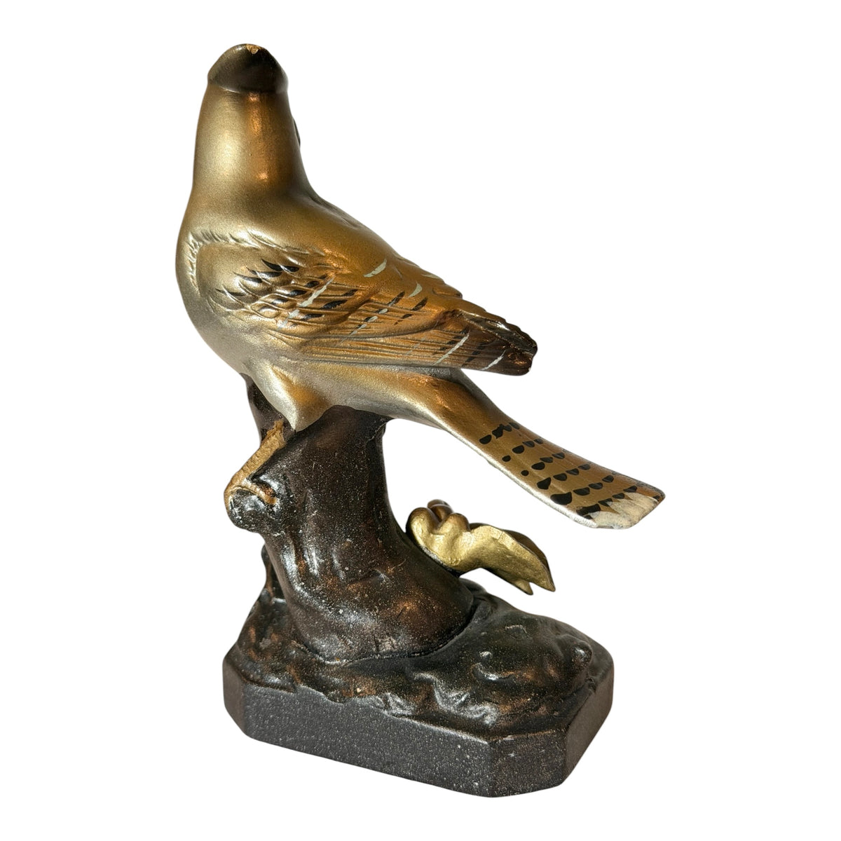 NARCO Argent’Oro Vintage Blue Jay & Ovenbird Mid-Century Bird Pair Figurines 5”