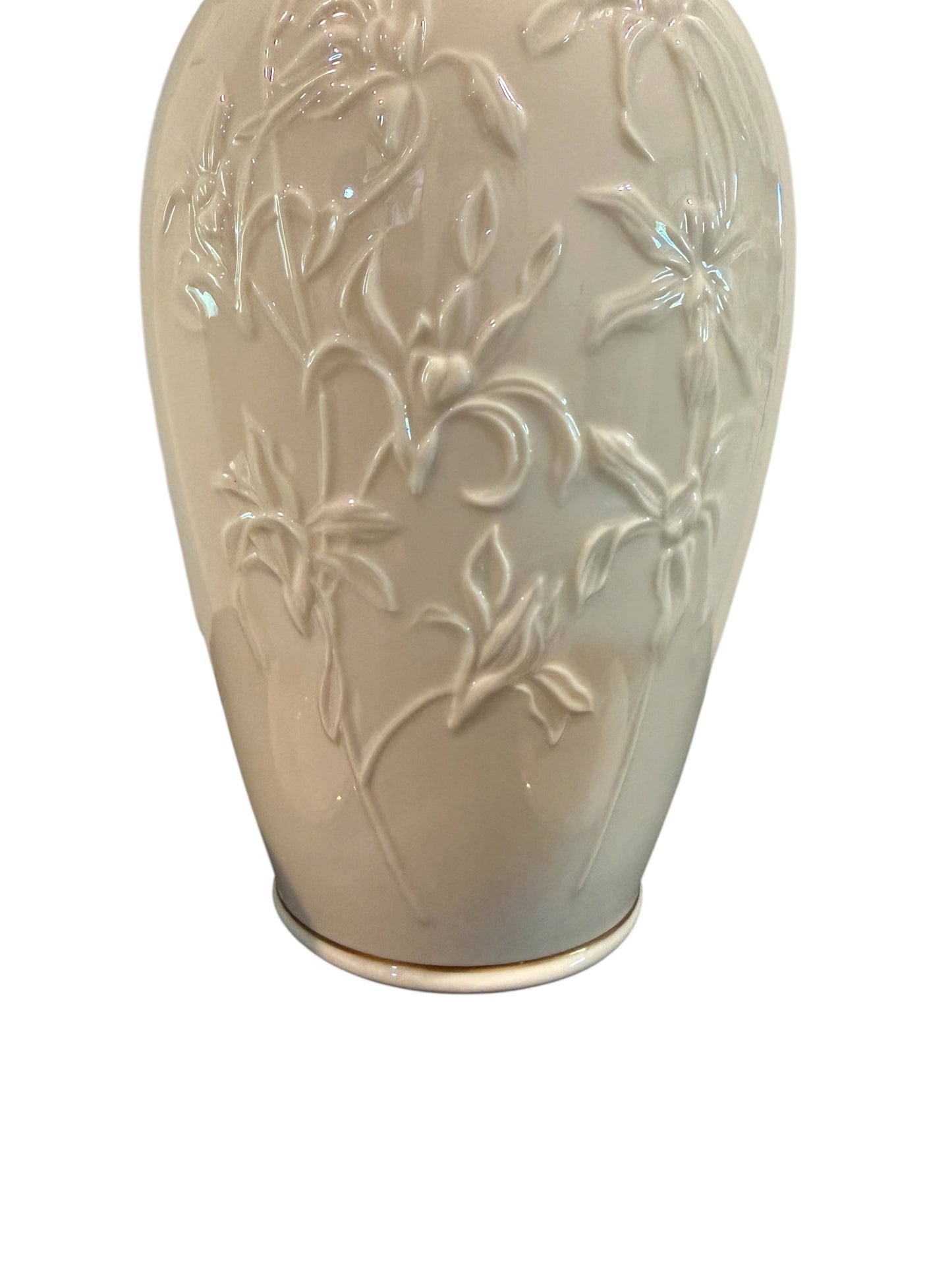 Lenox Vintage Masterpiece Collection Vase & Rosebud Candlestick Set – Ivory Fine Porcelain with 24K Gold Trim