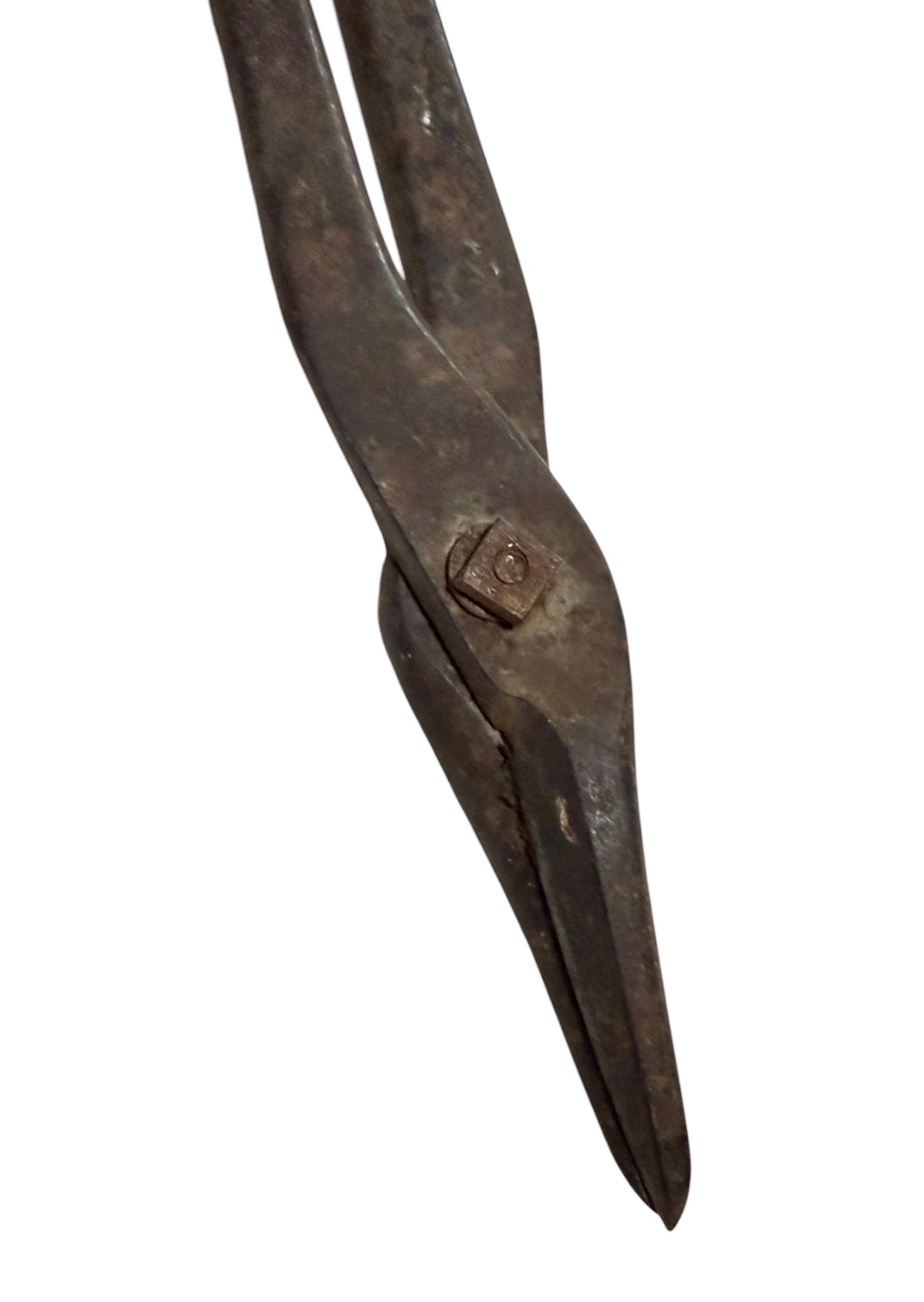 Large Drop-Forged Steel Tin Vintage Snips | Primitive Farmhouse Metal Shears