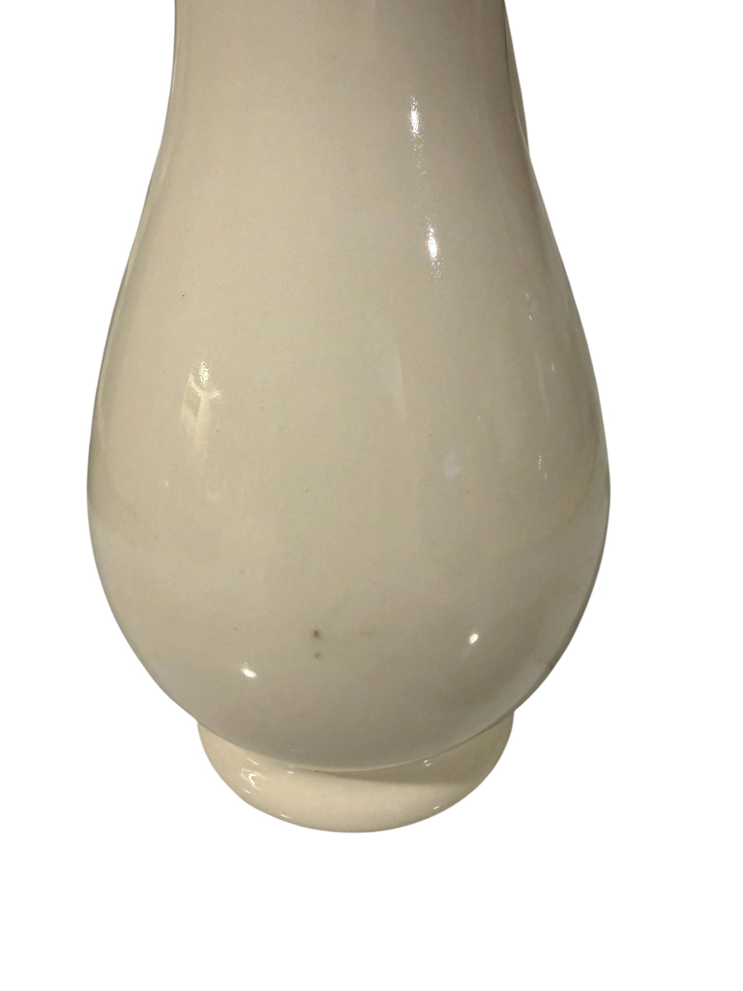 Off-White Ironstone “Semi-Porcelain” Style Pitcher | Mid-Century | Ivory Farmhouse Decor