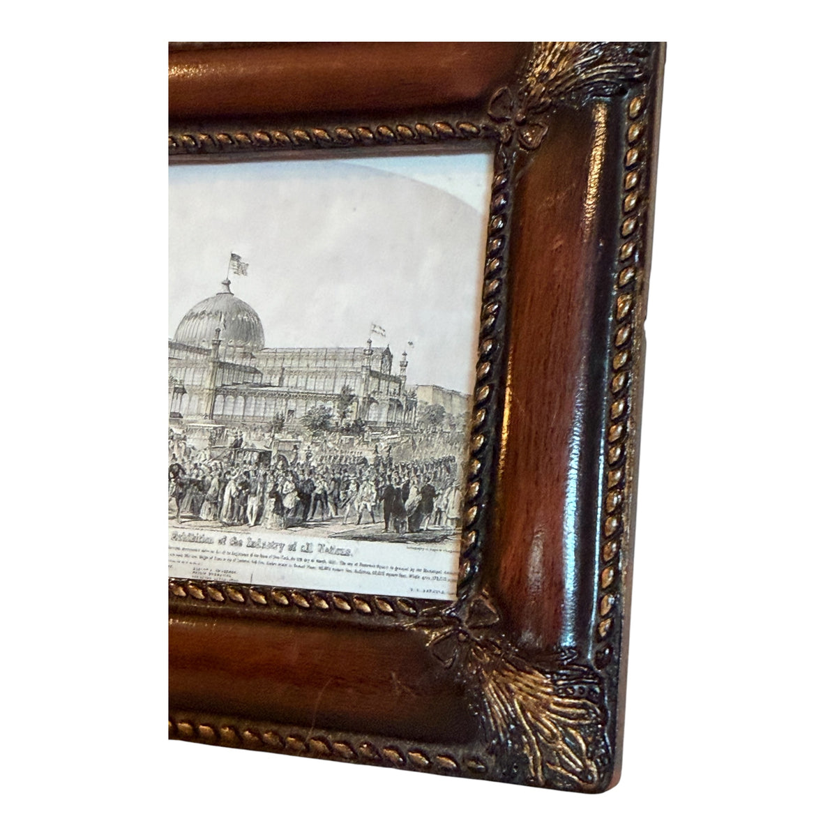 Flea & Frame Creation – New York Crystal Palace Framed Book Art - 4”