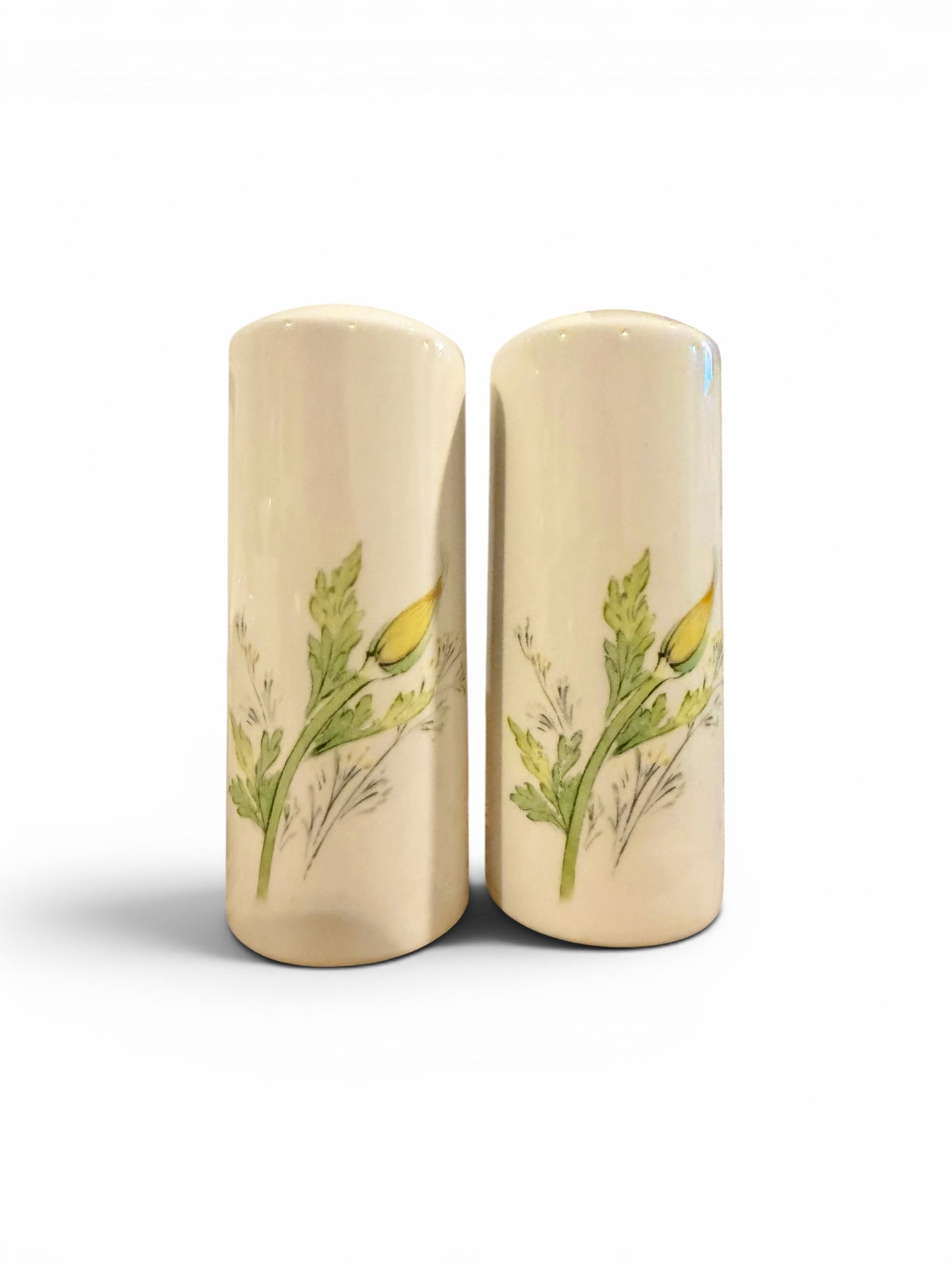 Noritake Craftone Buttercup Vintage(8769) Sugar Bowl, Creamer & Salt + Pepper Shaker Set | Made in Japan | 1970s