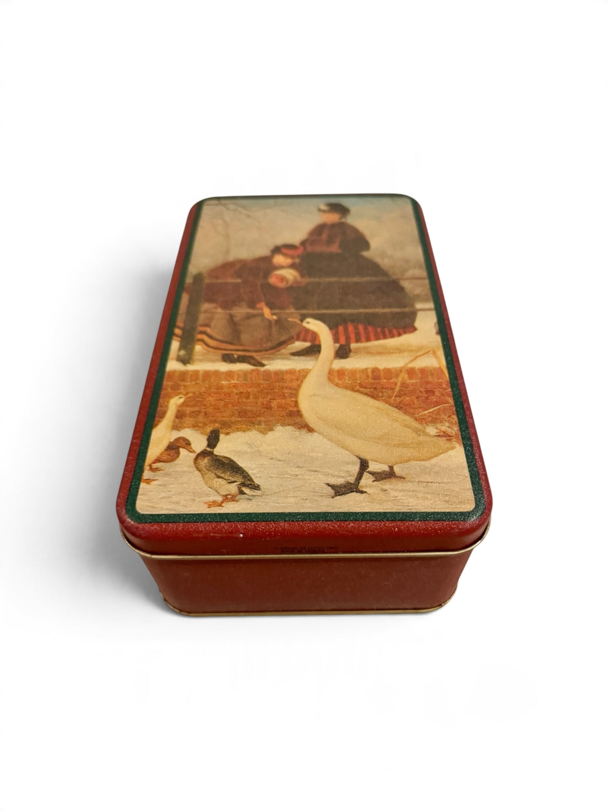 House of Lloyd 1992 Victorian Winter Goose Scene Decorative Tin – Frozen Out