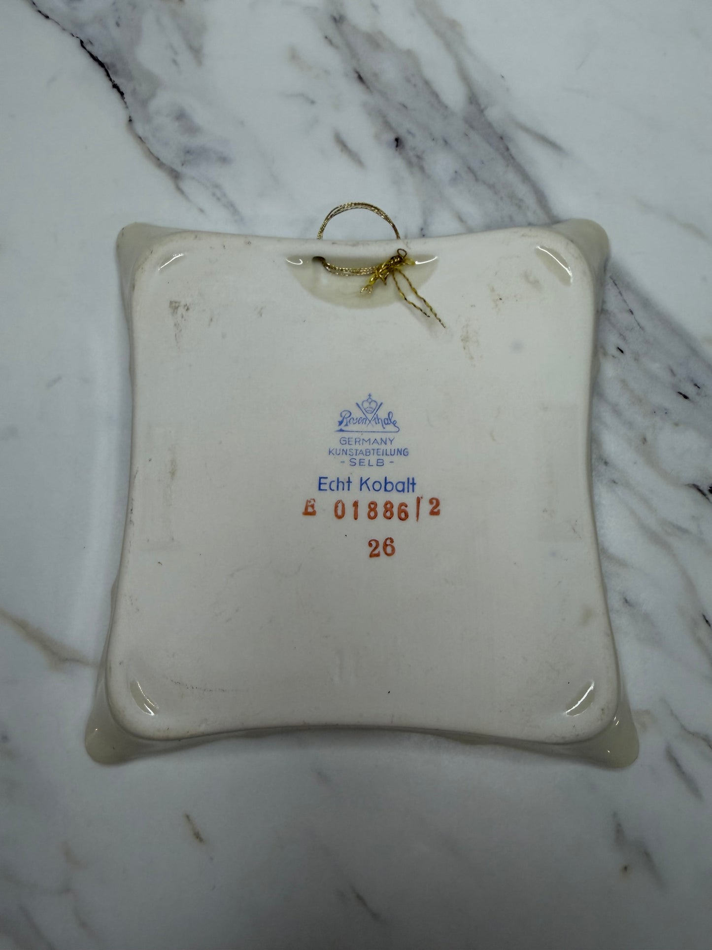 Vintage Johann Haviland Bavaria Cobalt Blue & Gold Porcelain Trinket Dish — German Collectible