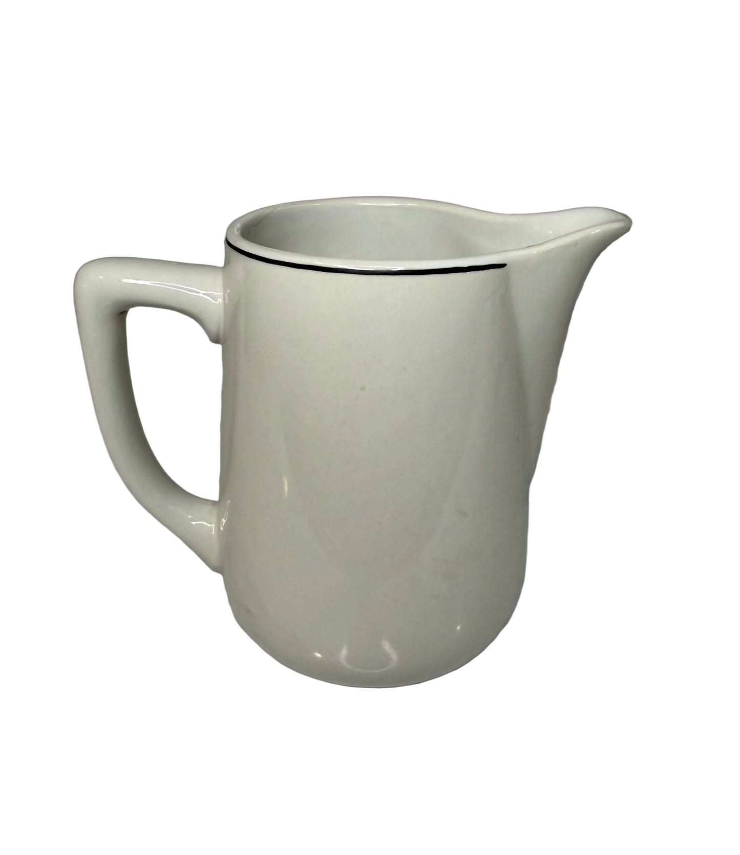 Vintage White Restaurant Ware Creamer Pitcher – Early to Mid-20th Century