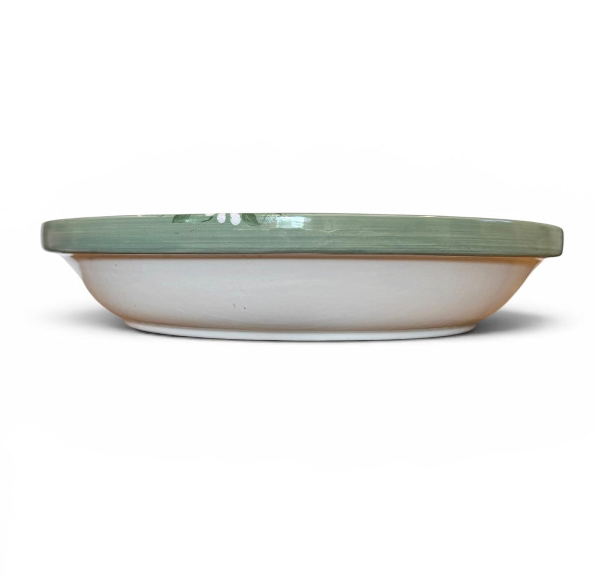 Herb Collection Vintage Ceramic Pie Plate by Kathy Hatch | Hand-Painted “PIE” Design | 2001