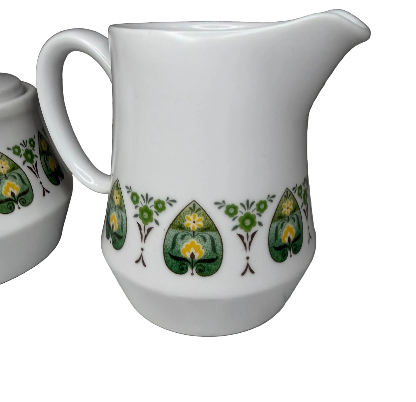 Noritake Progression China – Palos Verde (9020) Sugar & Creamer Set | Mid-Century Modern | Made in Japan | 1969–1979