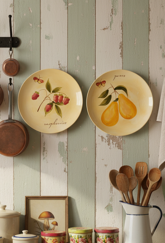 Pier 1 Imports Vintage Provence Collection Salad Plates – Set of 2 | Cottagecore Wall Decor