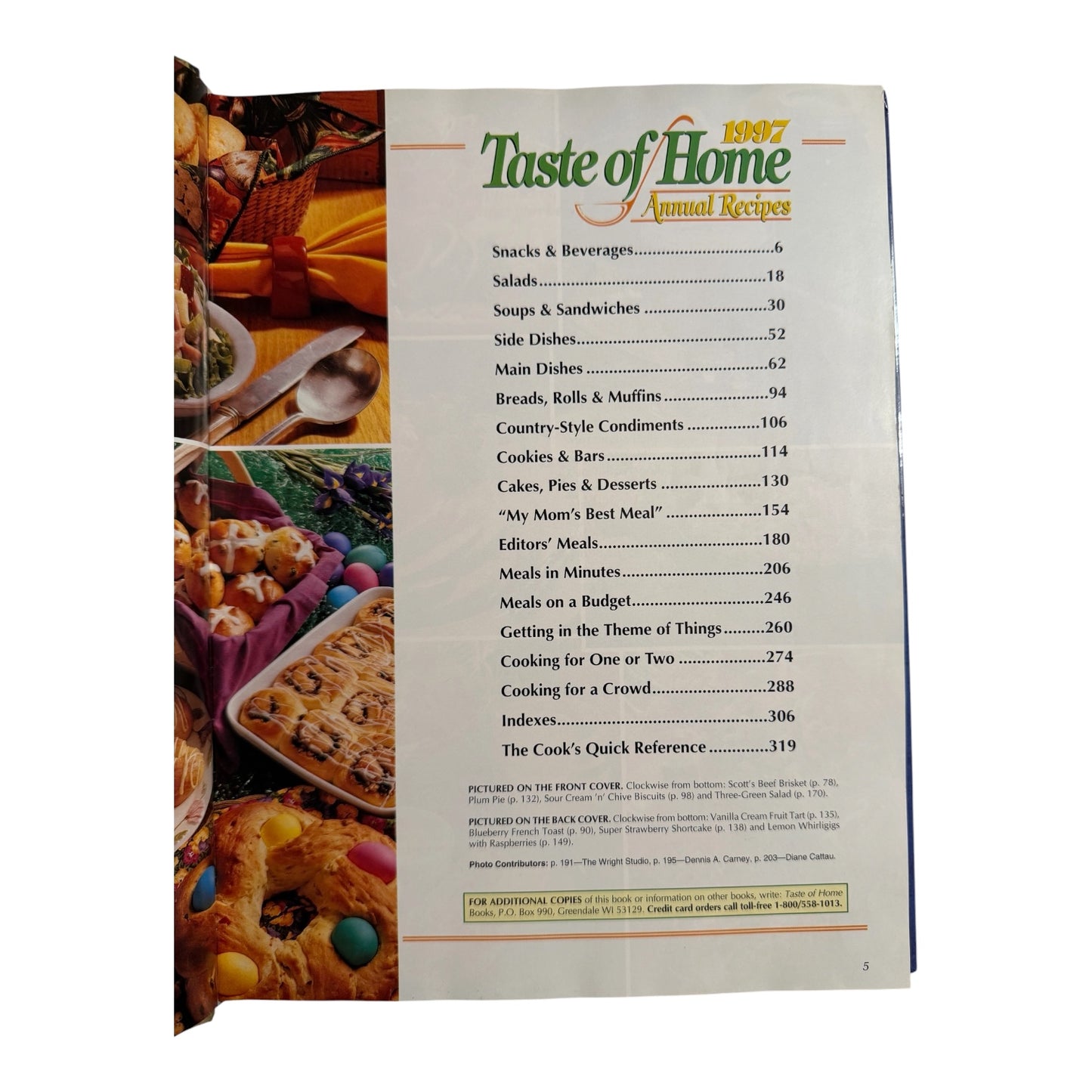 Taste of Home 1997 Annual Recipes Hardcover Cookbook – 582 Classic Family Recipes