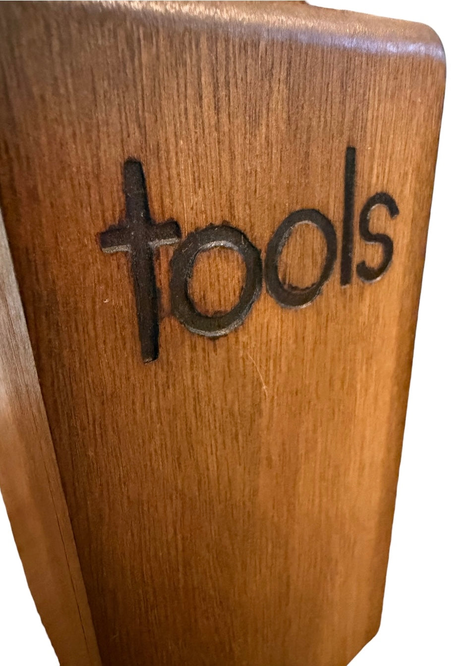 Mid-Century Vintage Wooden Kitchen Tool Set with Holder
