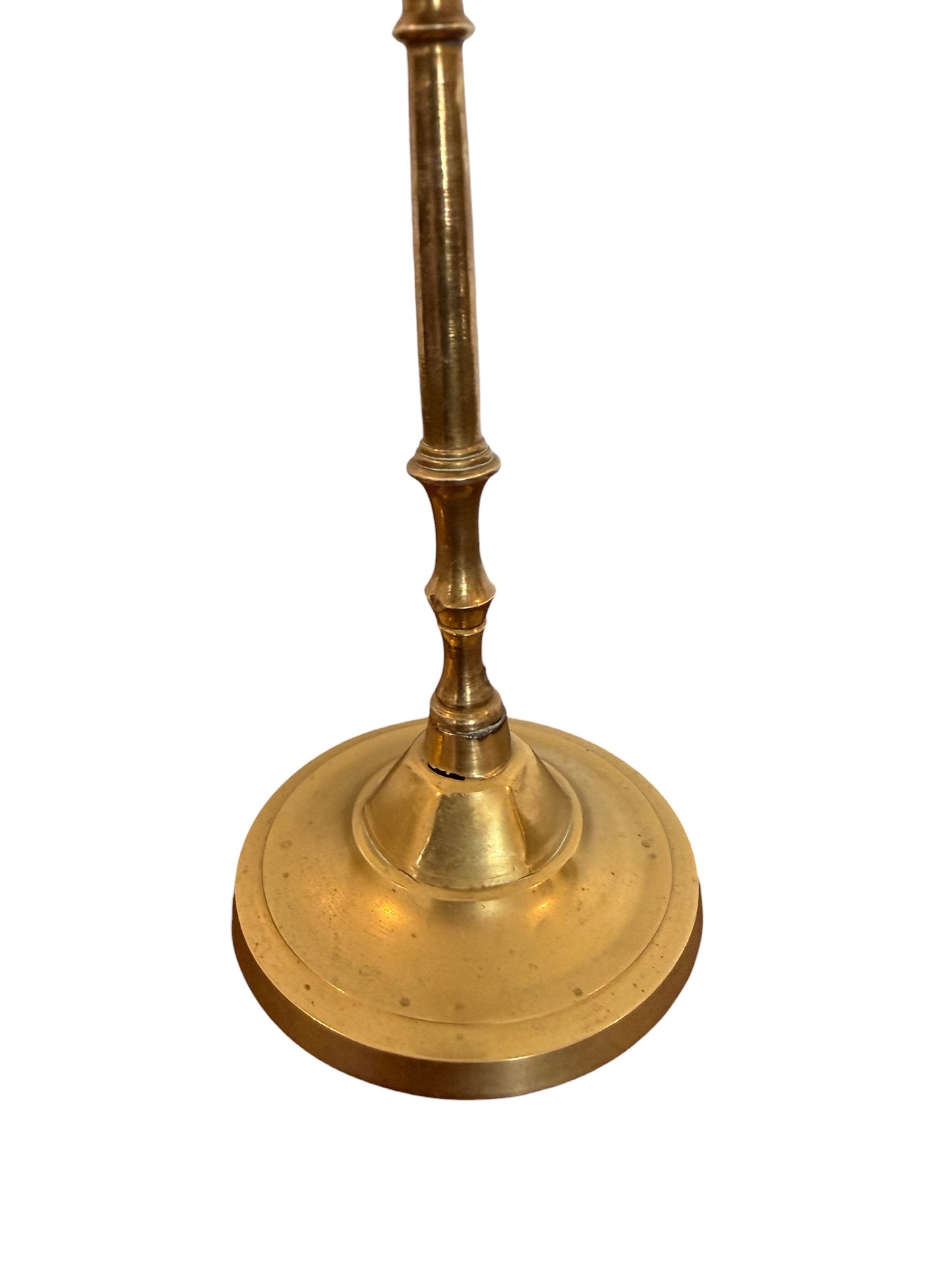 Brass Candlestick Holders – Pair | Dainty Multi-Collared Stem Design | Vintage