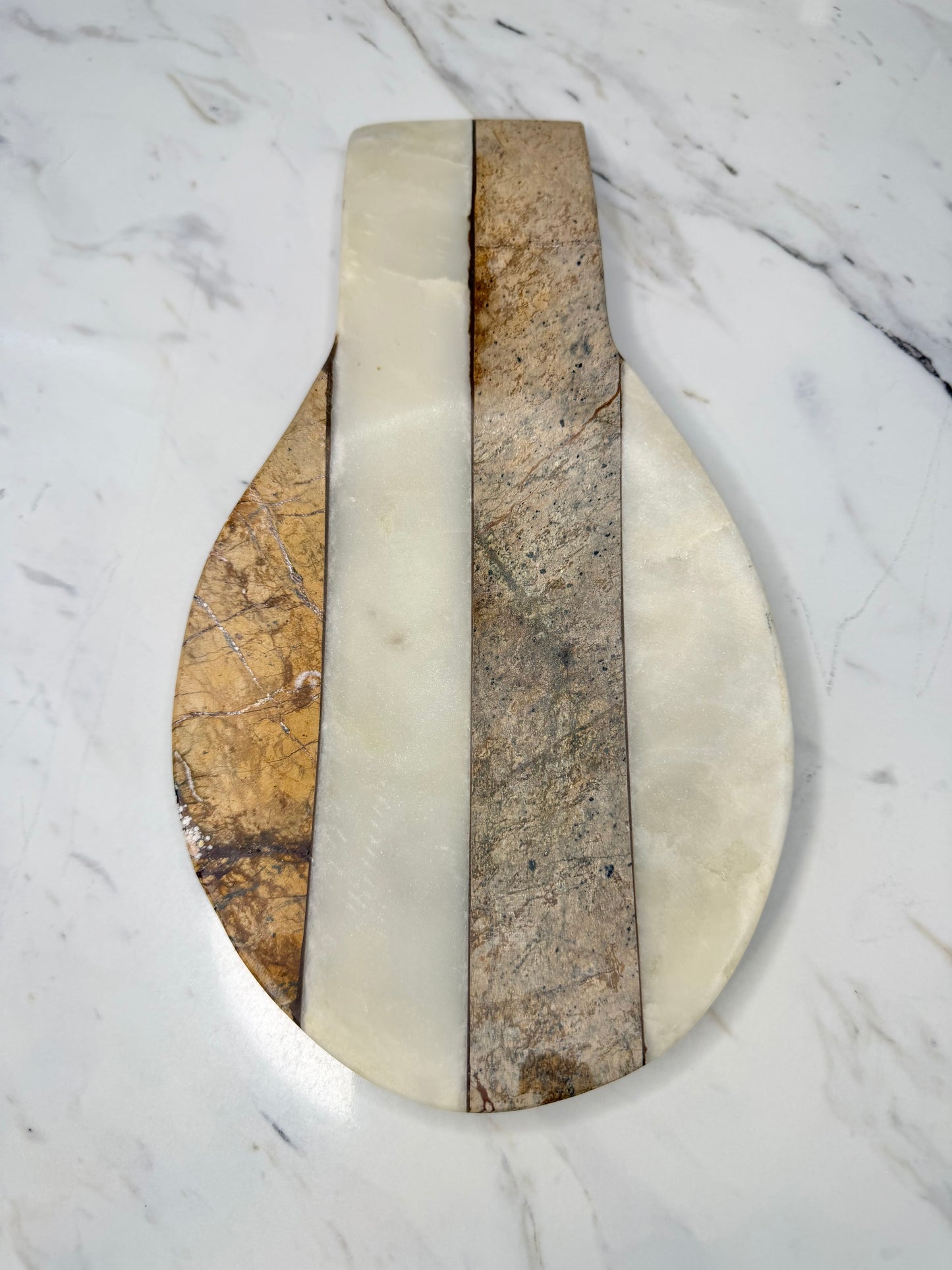 Striped Marble & Onyx Spoon Rest – Thirstystone “Twin Marble” Design