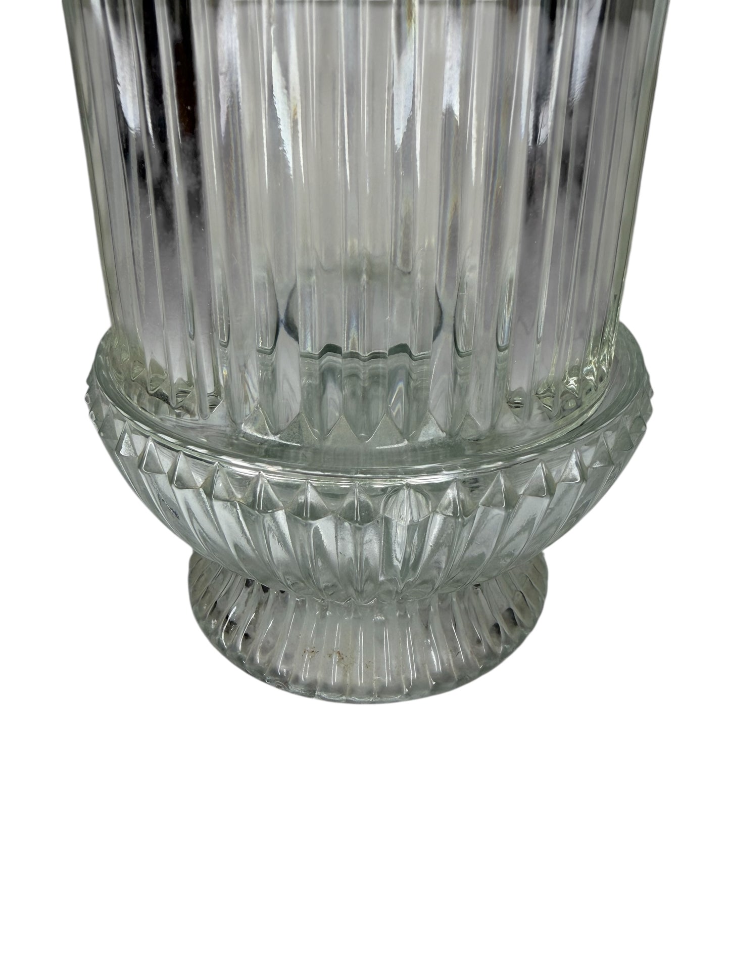 AVAILABLE - Vintage Homco Clear Ribbed Glass Fairy Lamp “Princess Lite” – Indiana Glass