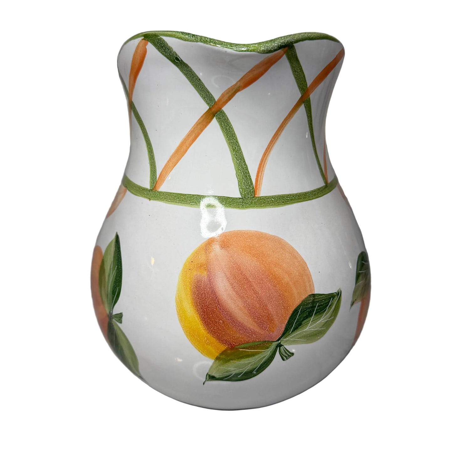 Vintage “Peaches” Ceramic Pitcher – Designed by Barbara Eigen for Block Opaque Mode (Portugal)