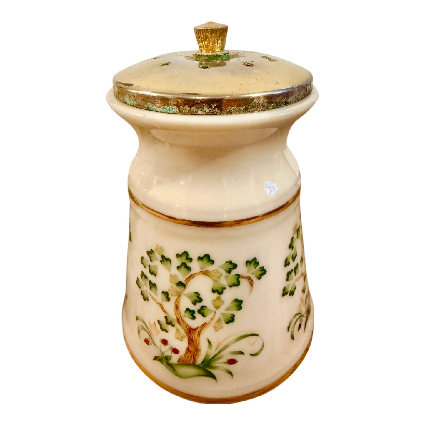 Lenox Clover Vintage Salt Shaker & Pepper Mill Set | Discontinued | Porcelain
