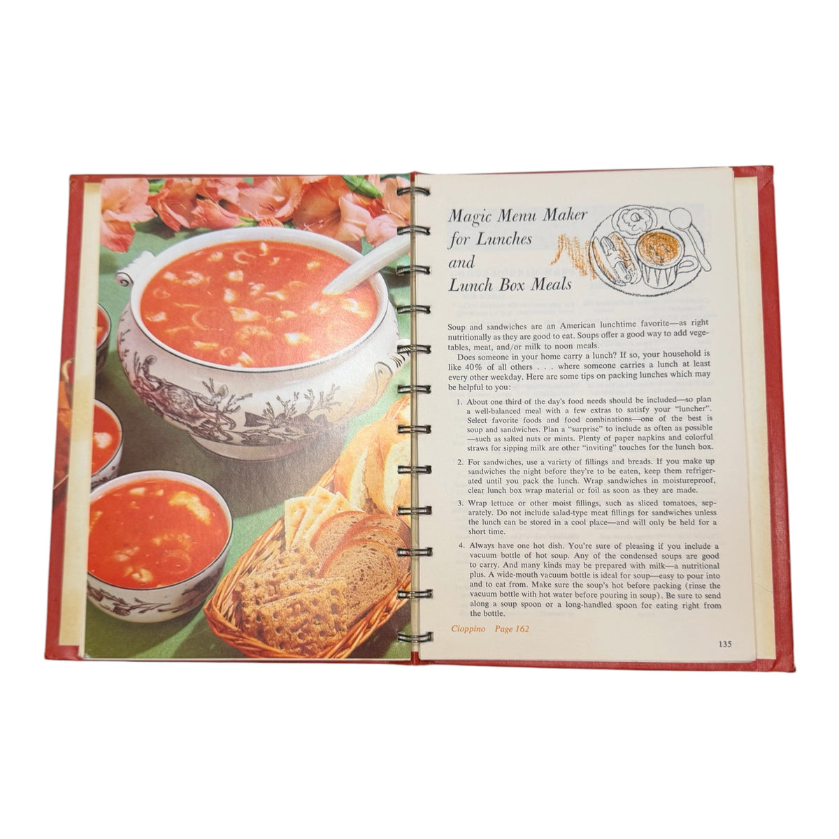 Campbell’s Cooking with Soup Cookbook – 1969 Revised Edition Spiral Bound