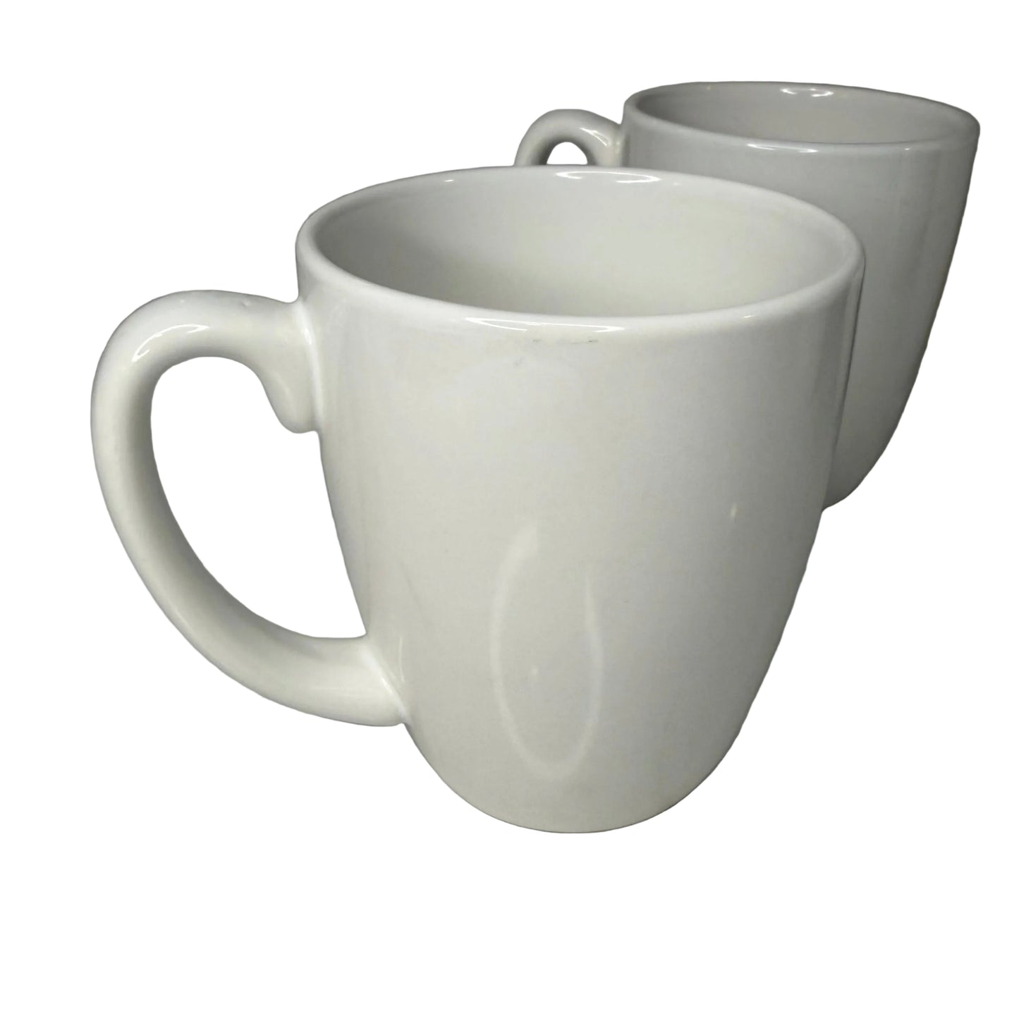 Set of 4 Corelle Coordinates Stoneware Mugs – Winter Frost White