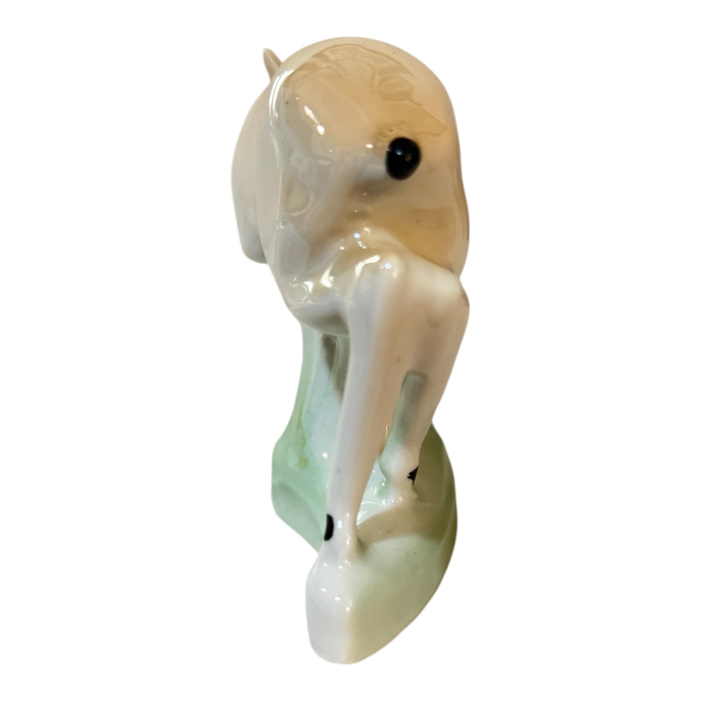 Izida Bulgarian Porcelain Vintage Leaping Deer Doe Figurine | Mid-Century No. 135
