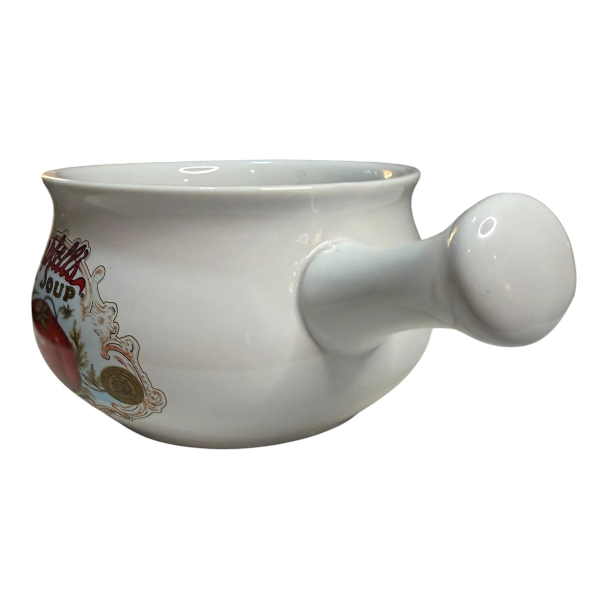 Campbell’s Soup Vintage Ceramic Handled Crock Bowl – Beefsteak Tomato Design