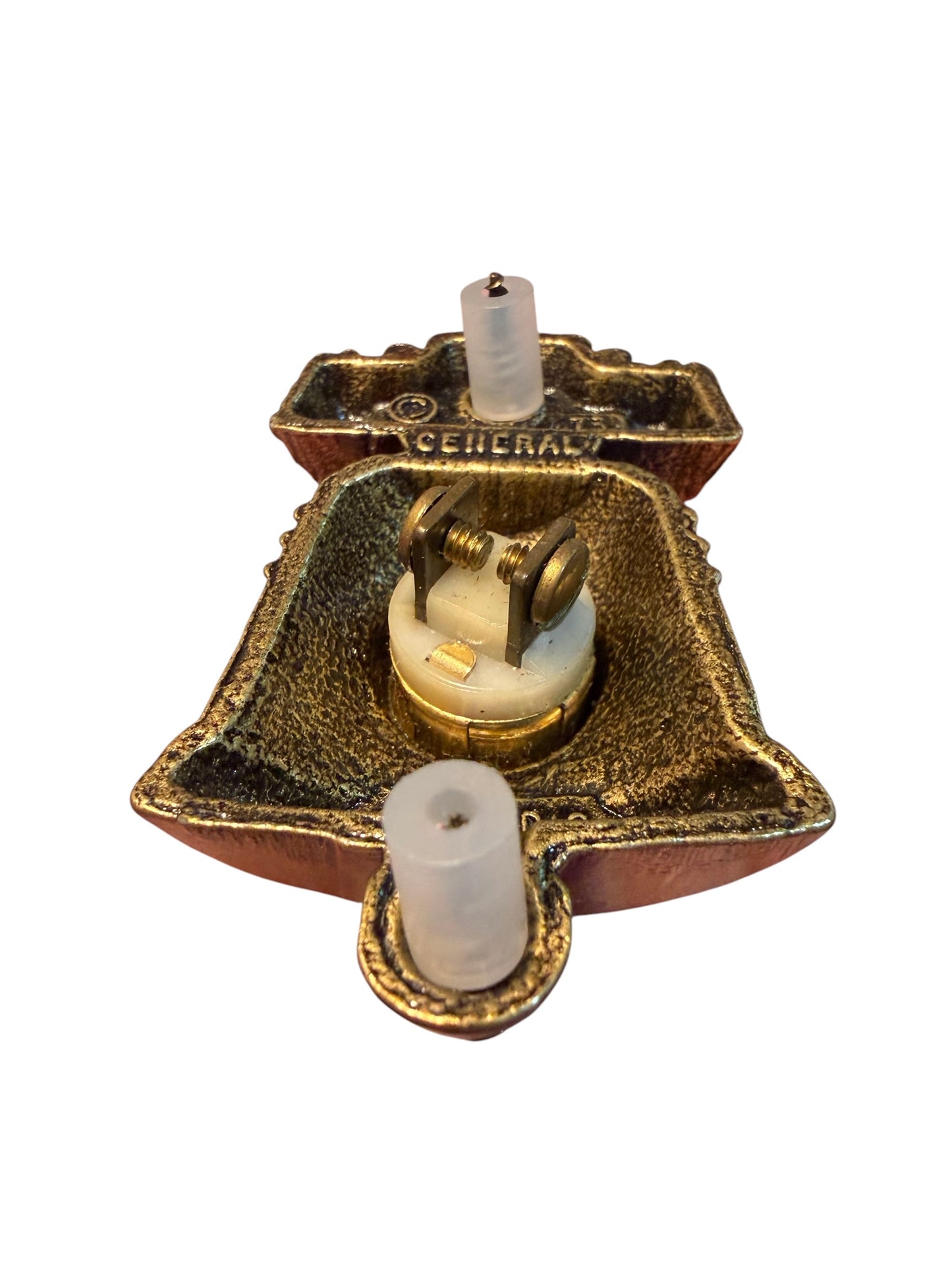 GE Vintage Liberty Bell Doorbell Push Button – NOS Mid Century Brass Doorbell Button | RARE