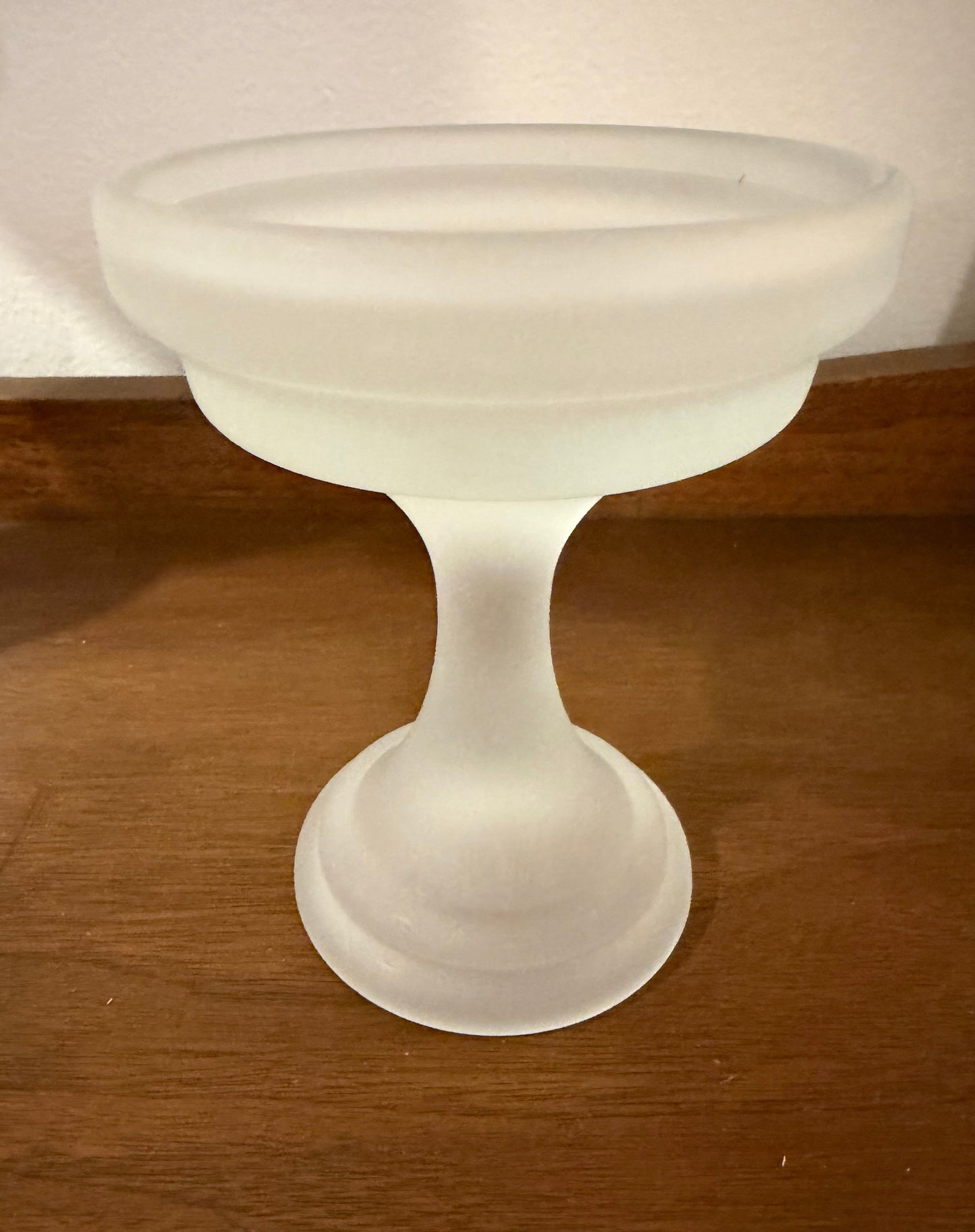 AVAILABLE - Vintage Moon & Stars Fairy Lamp – Clear Glass Dome with Frosted Base | L.E. Smith
