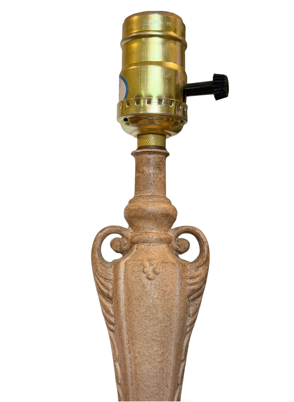 Pair of Vintage Spelter Art Nouveau Vanity Lamps - No Shade | Circa 1925–1940 | Rewired | 10” Tall