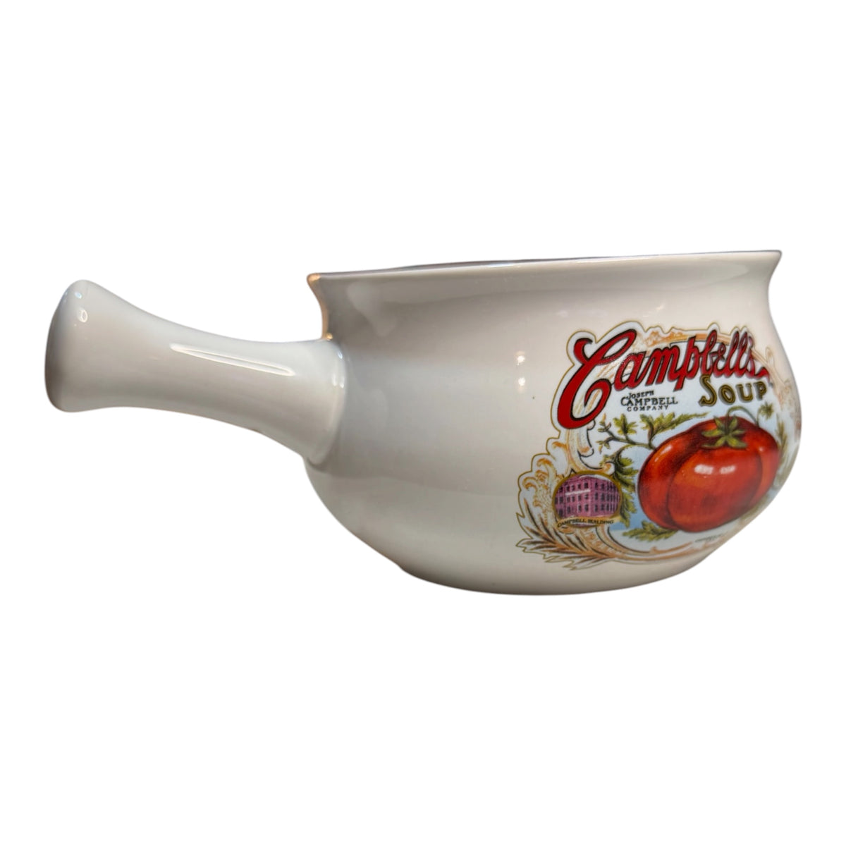 Campbell’s Soup Vintage Ceramic Handled Crock Bowl – Beefsteak Tomato Design