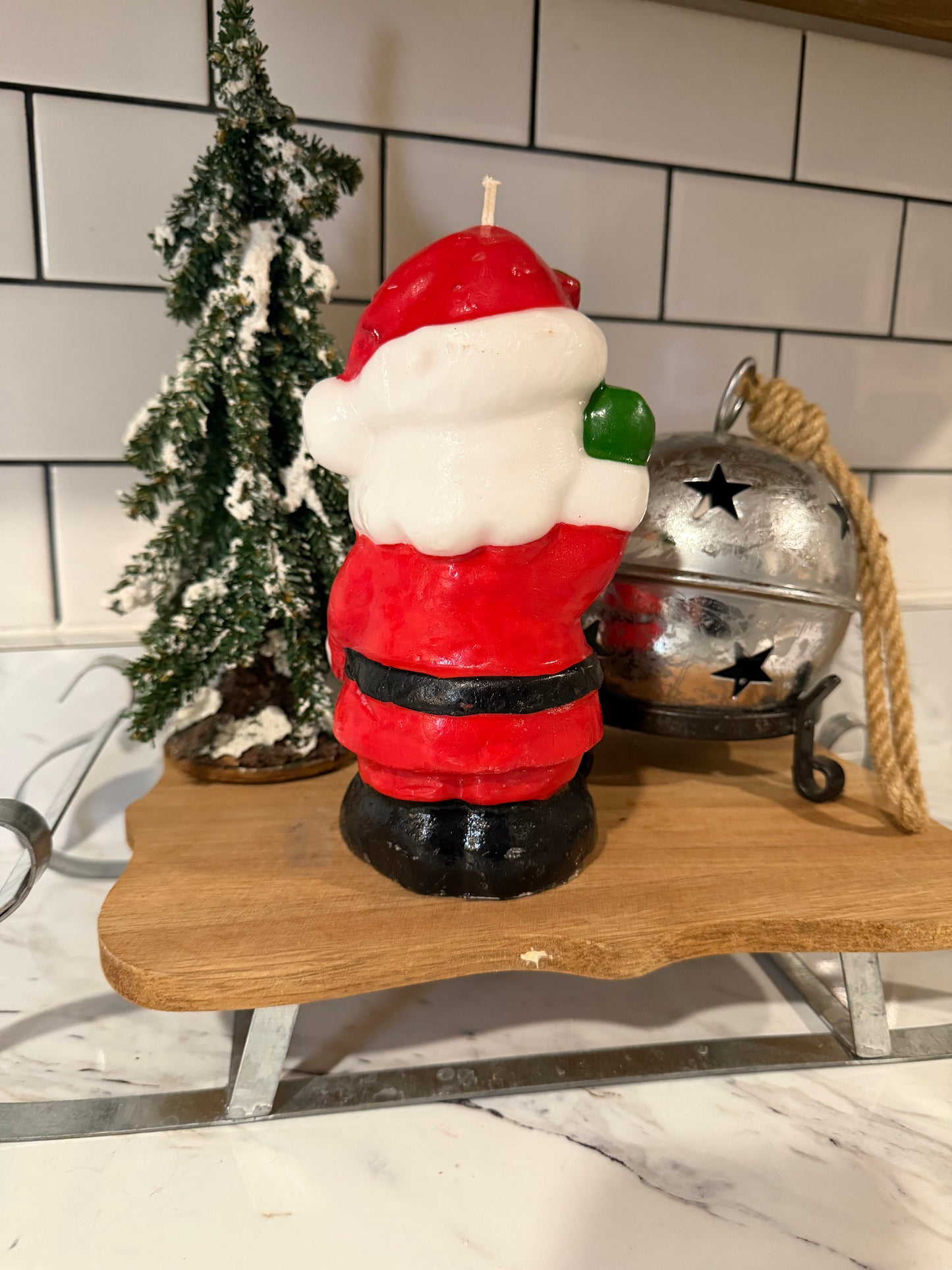 Vintage Santa Candle – 7½” Tall Holiday Collectible