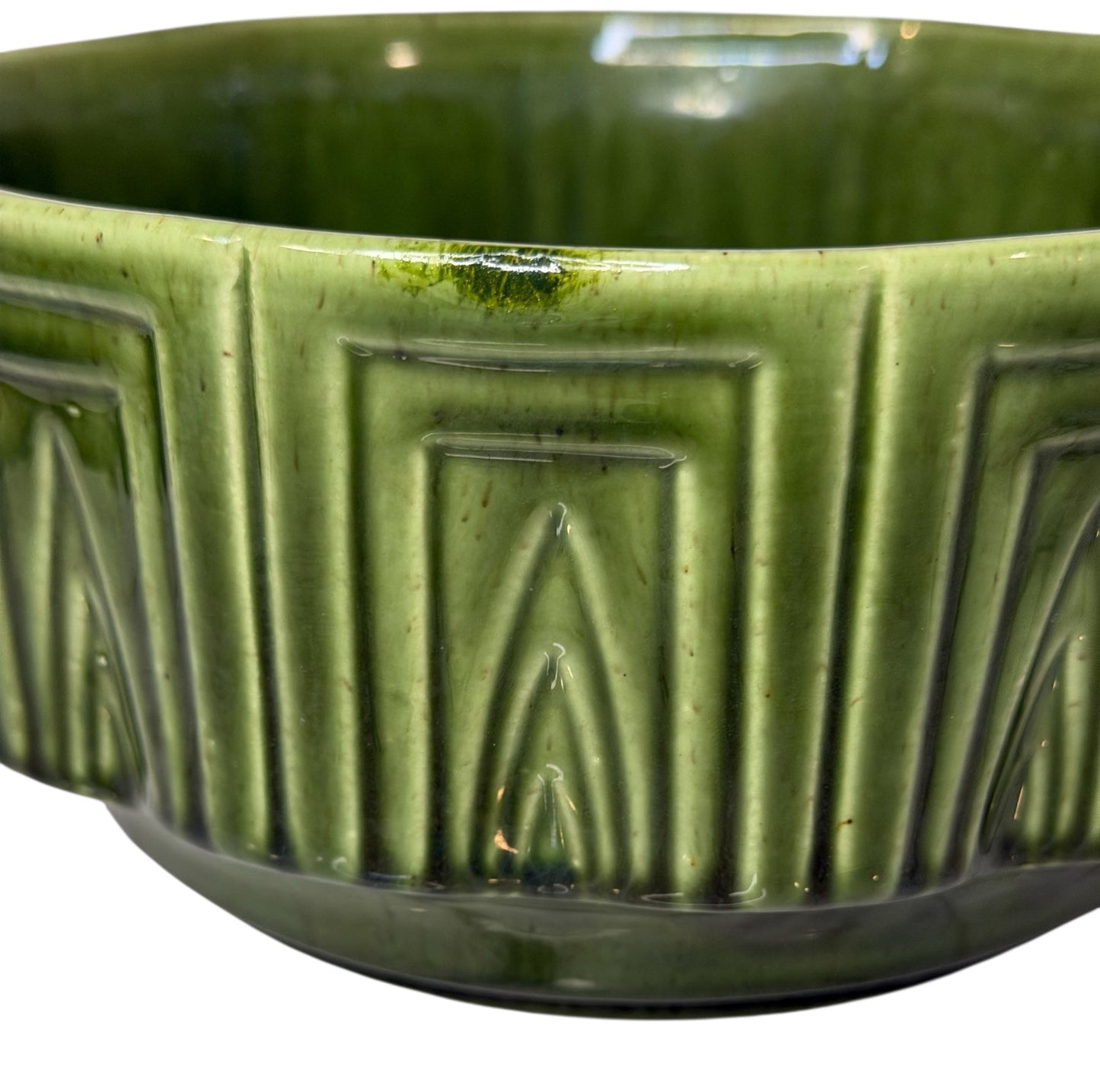Haeger Vintage Pottery #157 Planter Bowl – Mid-Century Green Art Pottery