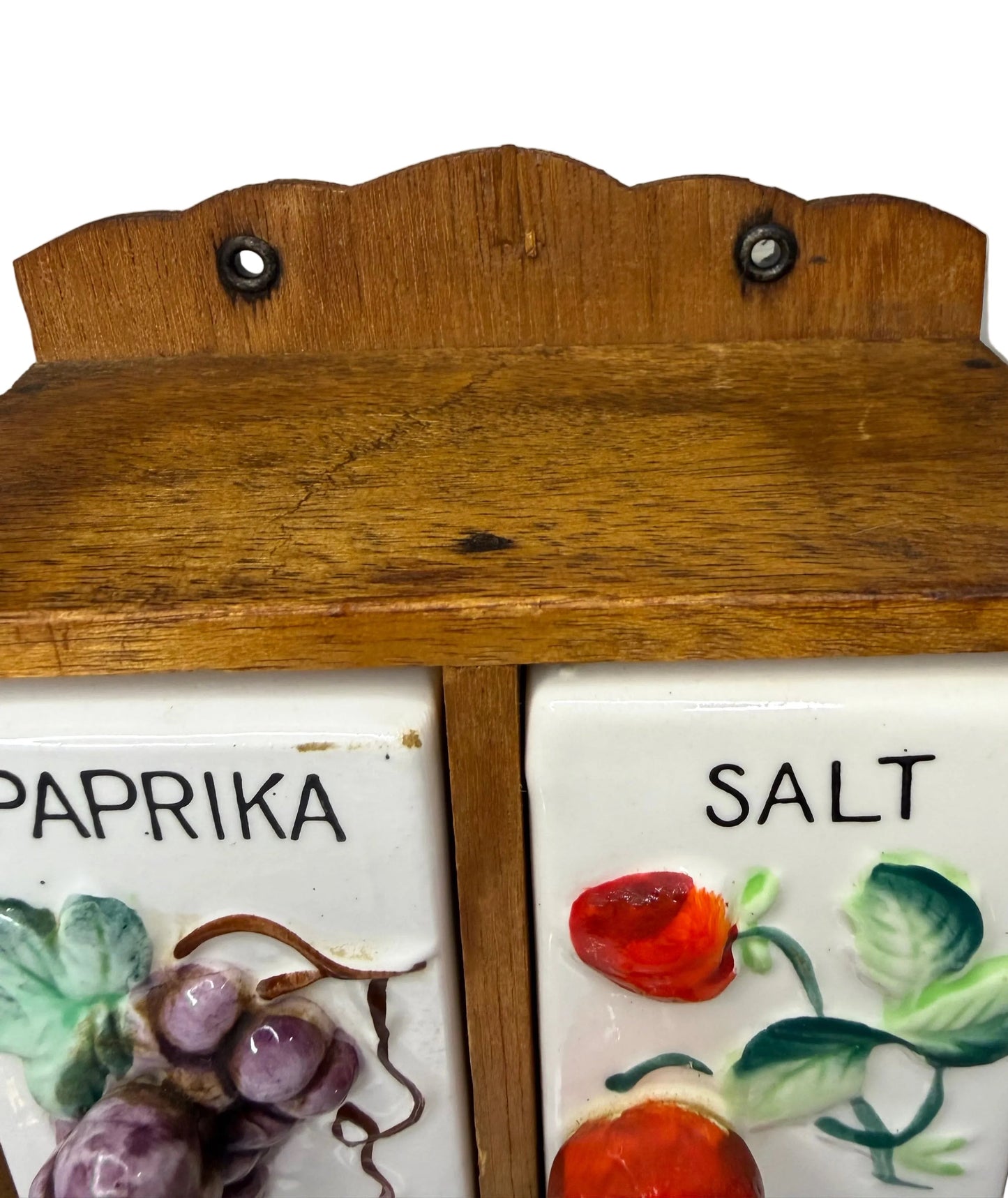 Vintage 1950s Japanese Ceramic Fruit Spice Jar Set