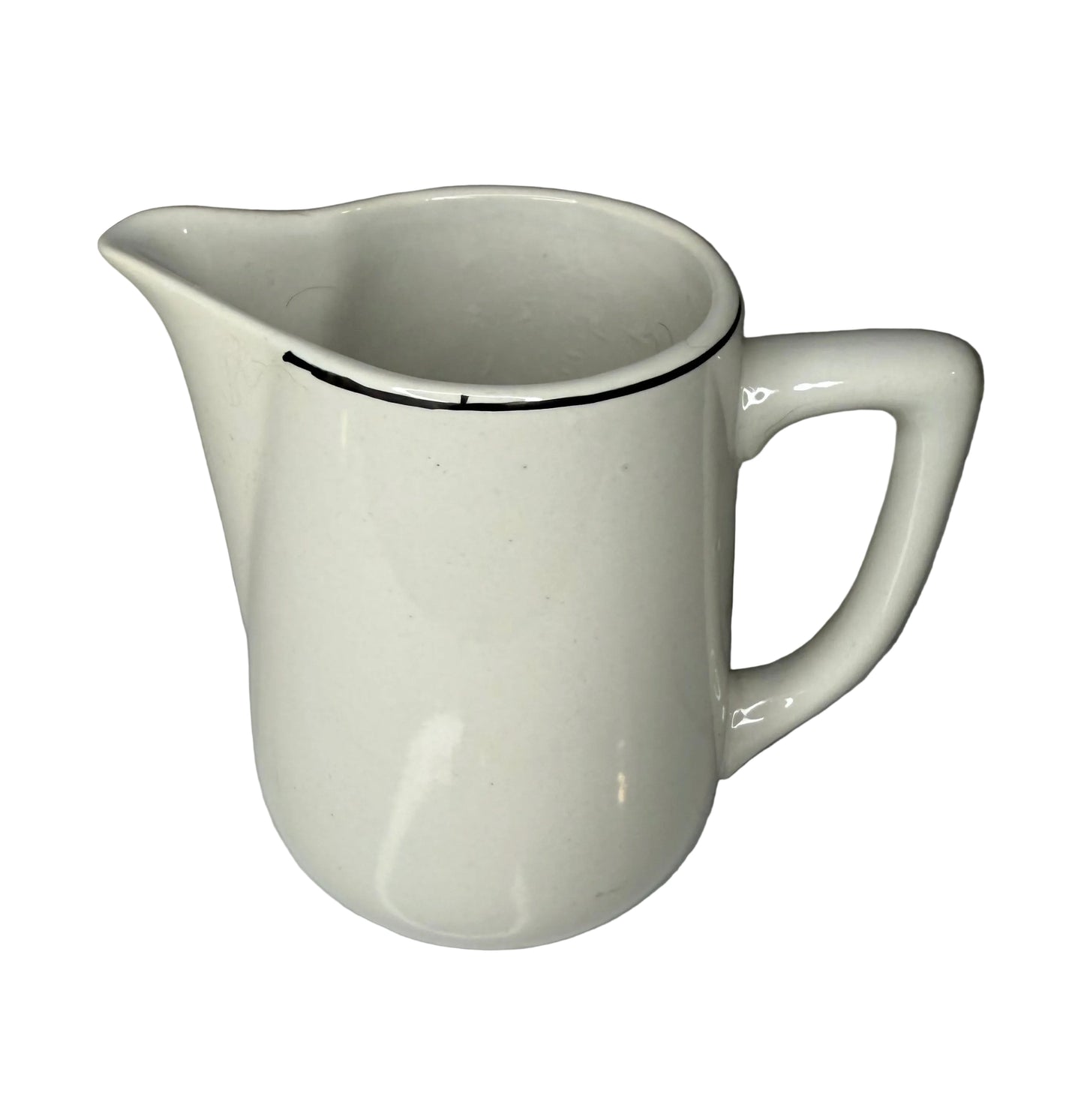 Vintage White Restaurant Ware Creamer Pitcher – Early to Mid-20th Century