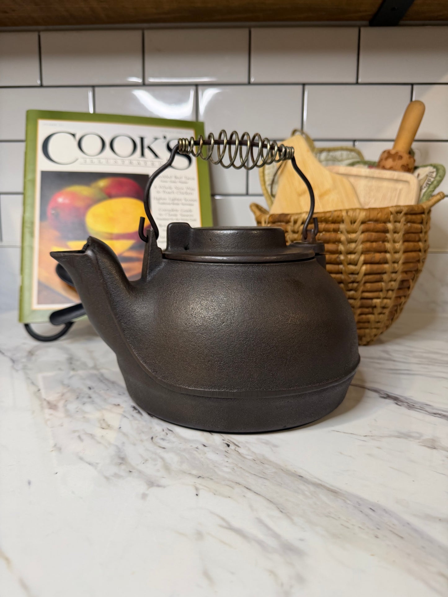Vintage Wagner Ware Cast Iron Humidifier Tea Kettle – Restored
